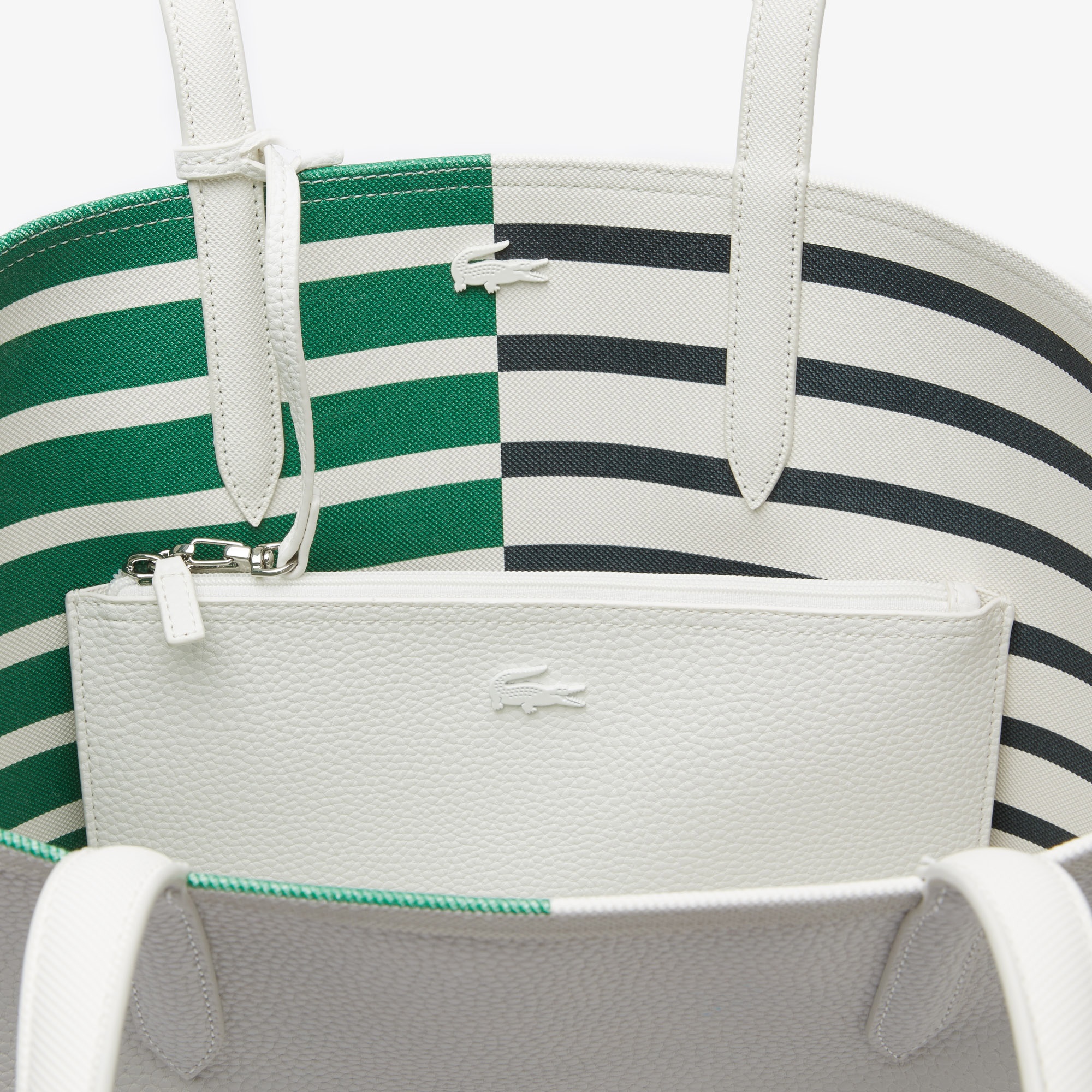 Lacoste Anna Kadın Beyaz Çift Taraflı Çanta