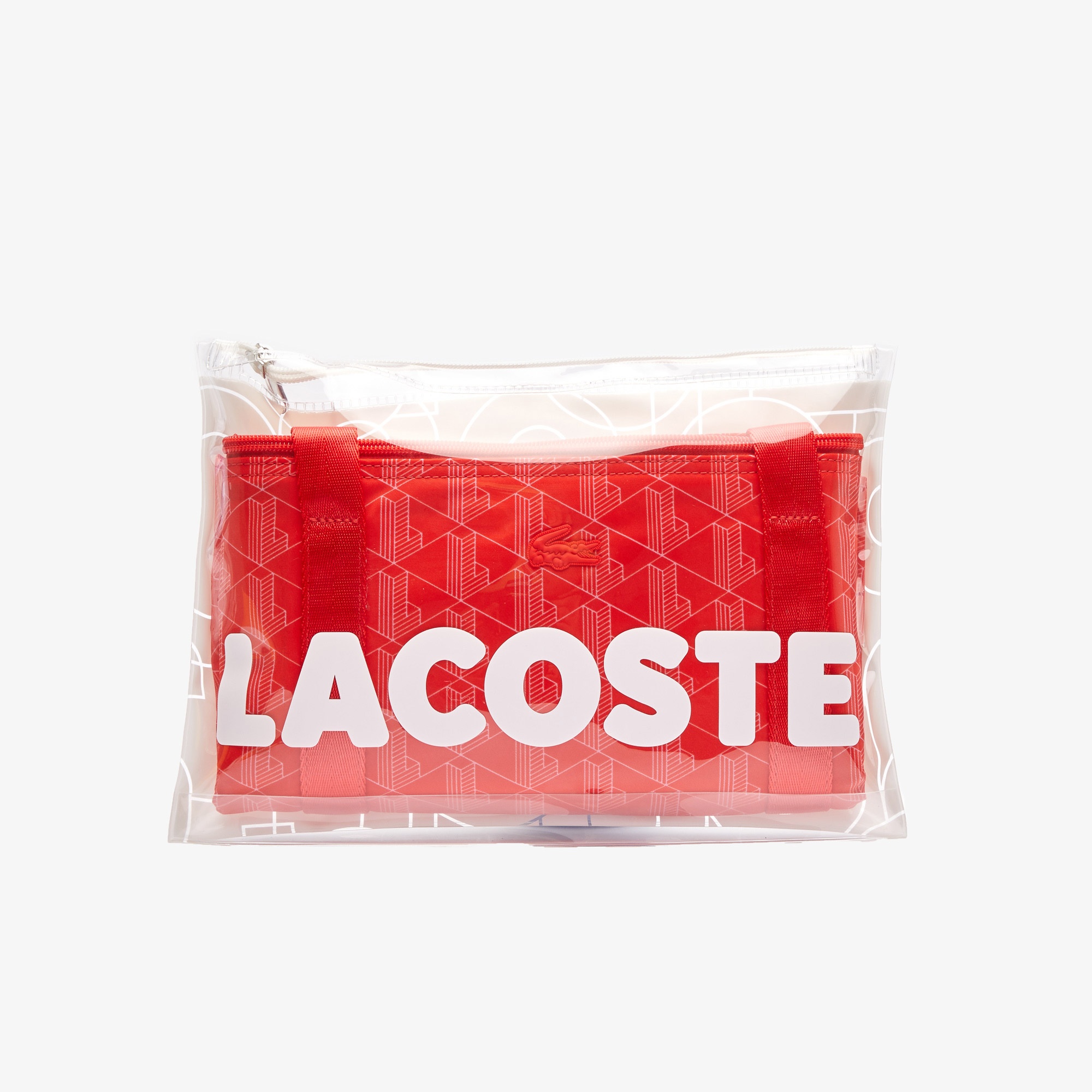 Lacoste Izzie Seasonal Kadın Desenli Kırmızı Seyahat Çantası