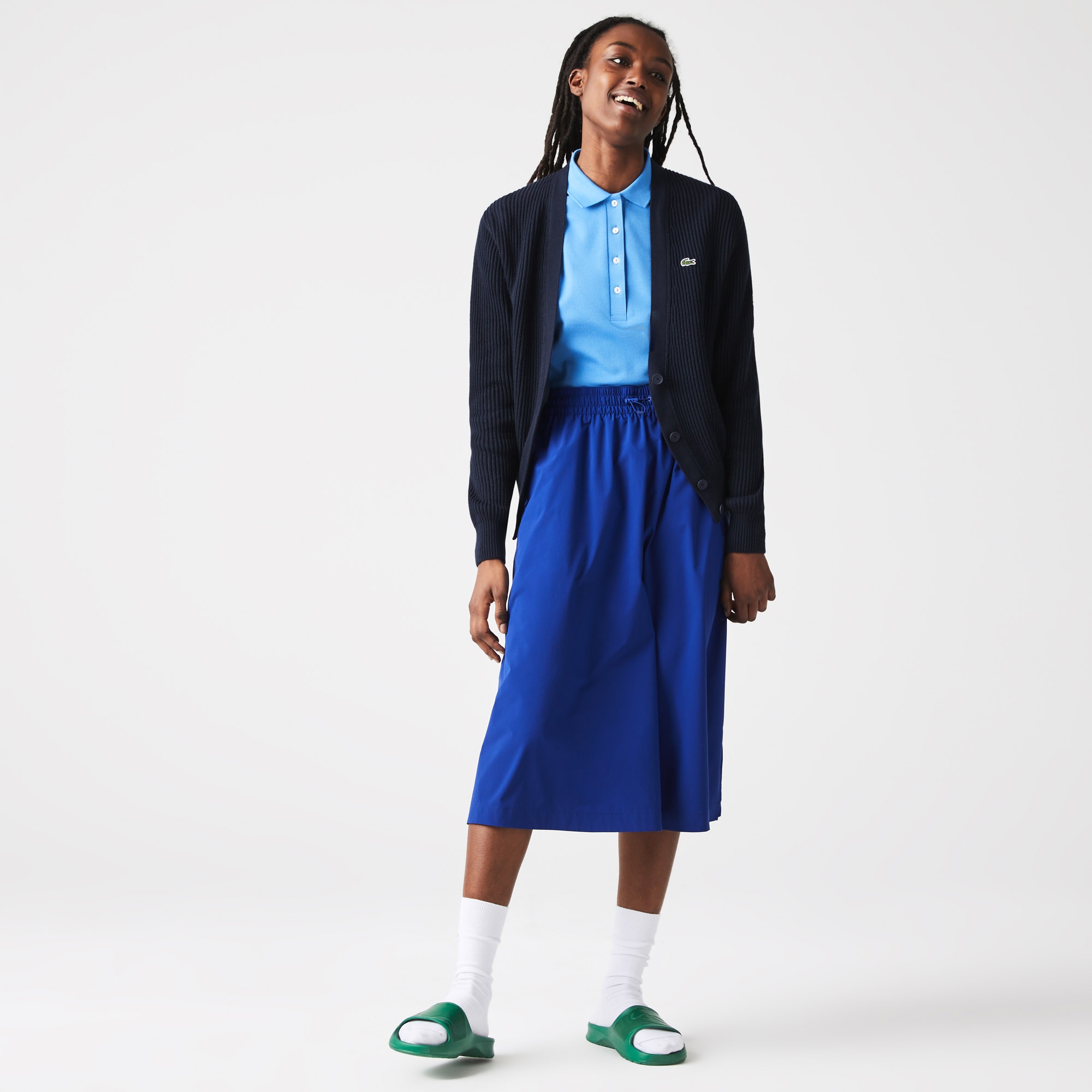 Lacoste Kadın V Yaka Siyah Hırka