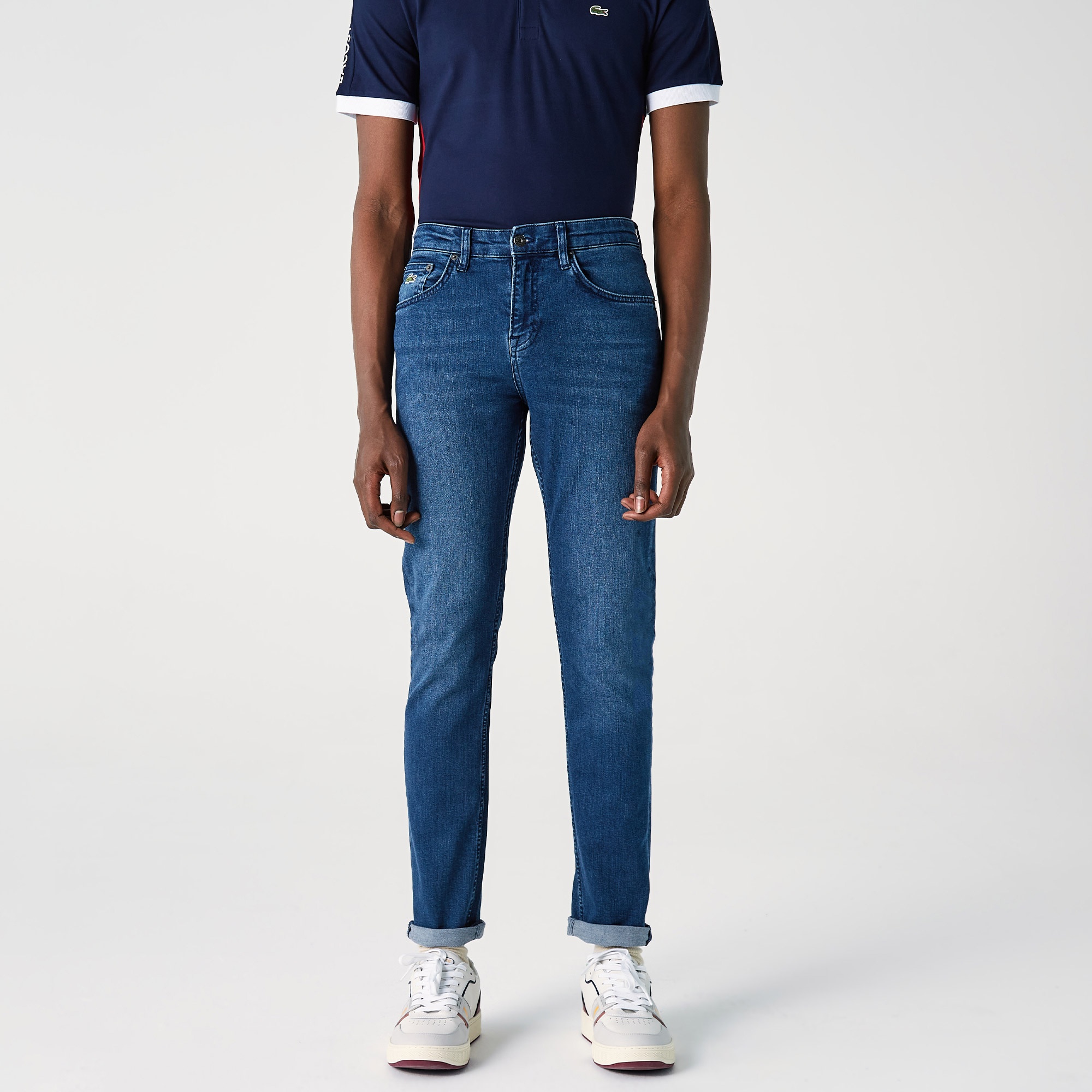 Lacoste Erkek Slim Fit Mavi Denim Pantolon
