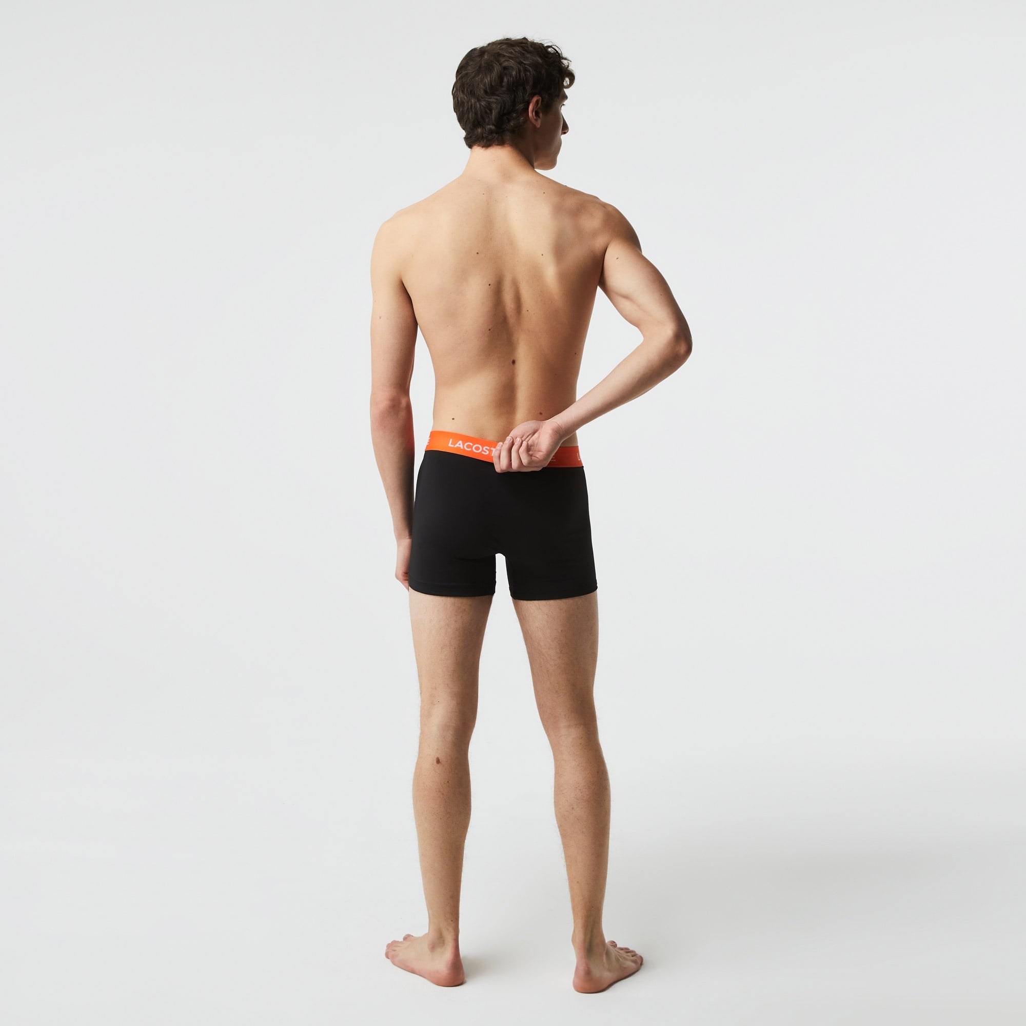 Lacoste Erkek 3'lü Siyah Boxer