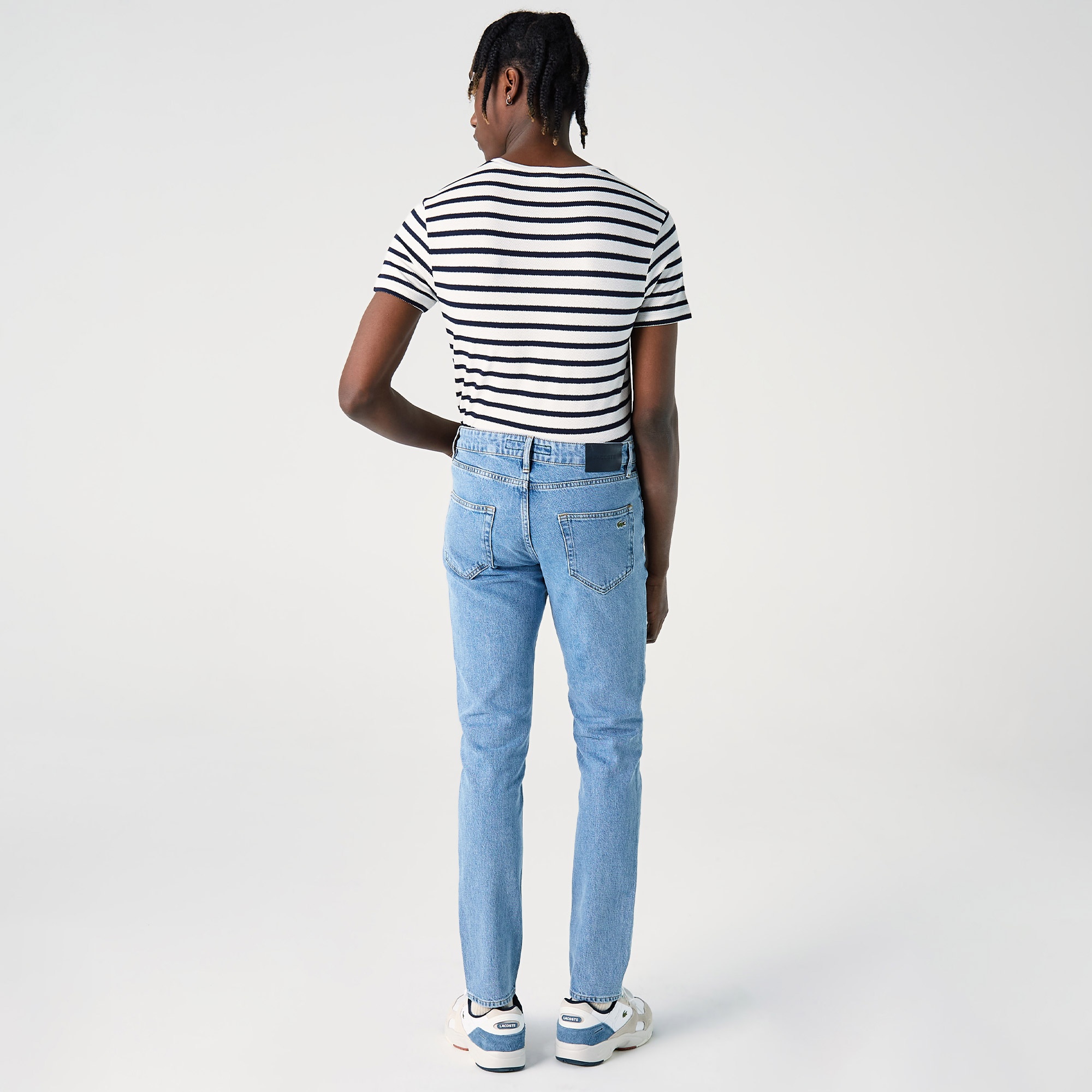 Lacoste Erkek Slim Fit Denim Mavi Pantolon