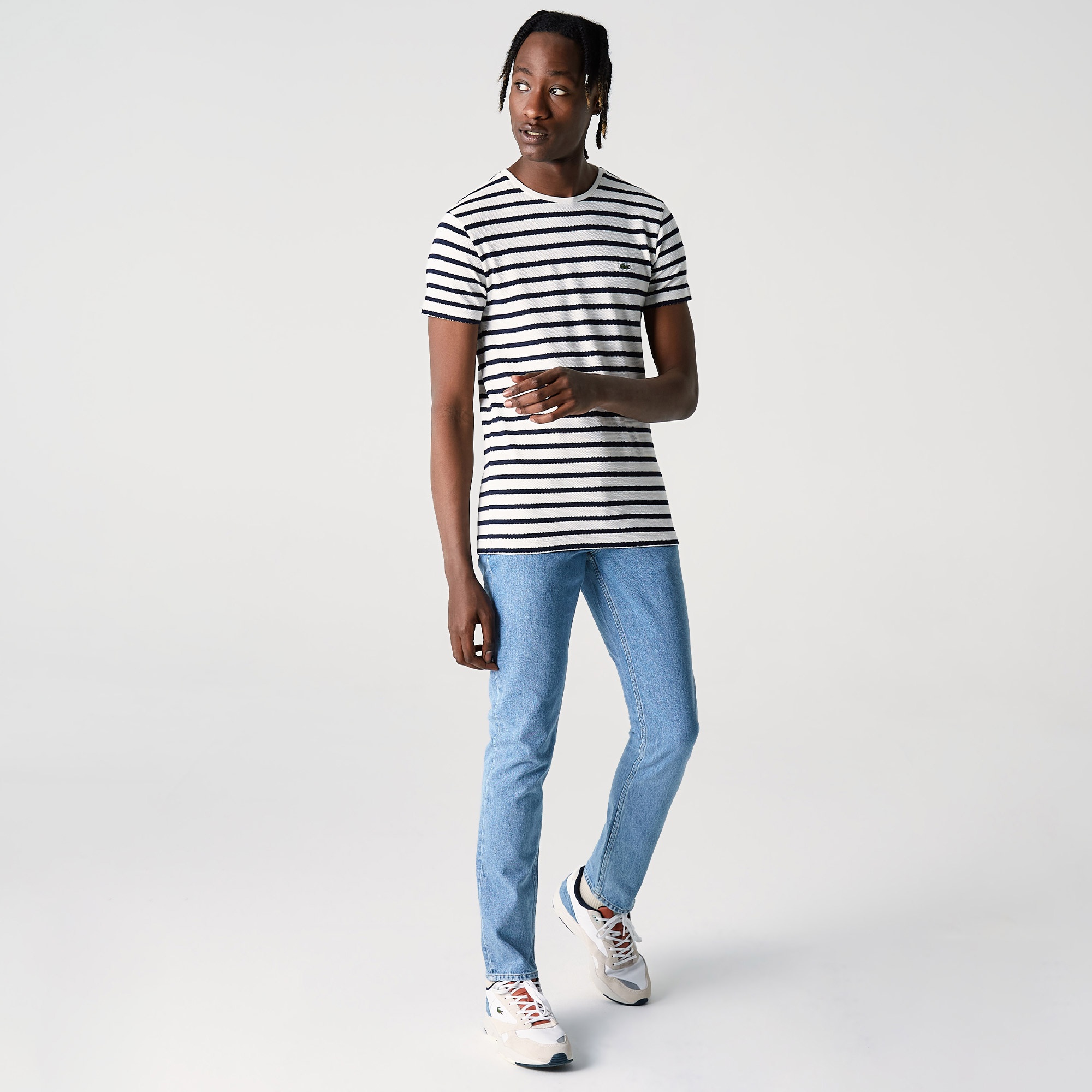 Lacoste Erkek Slim Fit Denim Mavi Pantolon
