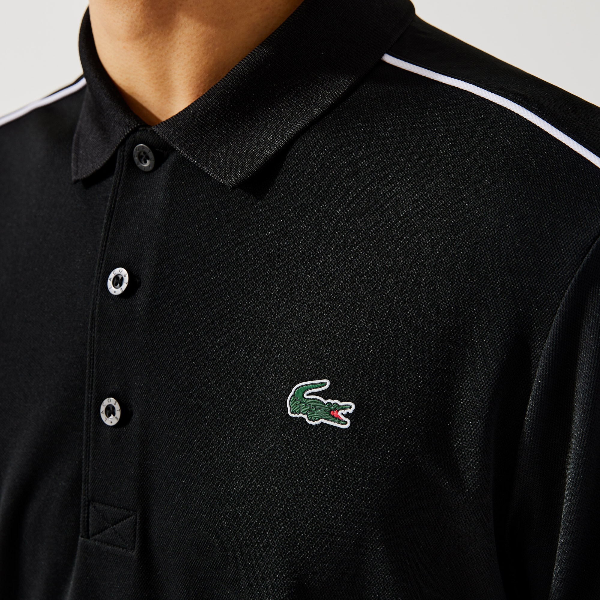 【新品】CLUBHAUSxLacoste Sport Polo Lacoste SPORT Erkek Regular Fit Siyah Polo DH2094.258 | Lacoste