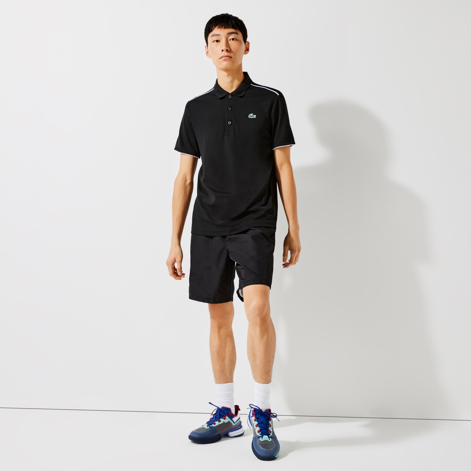 Lacoste SPORT Erkek Regular Fit Siyah Polo DH2094.258 | Lacoste