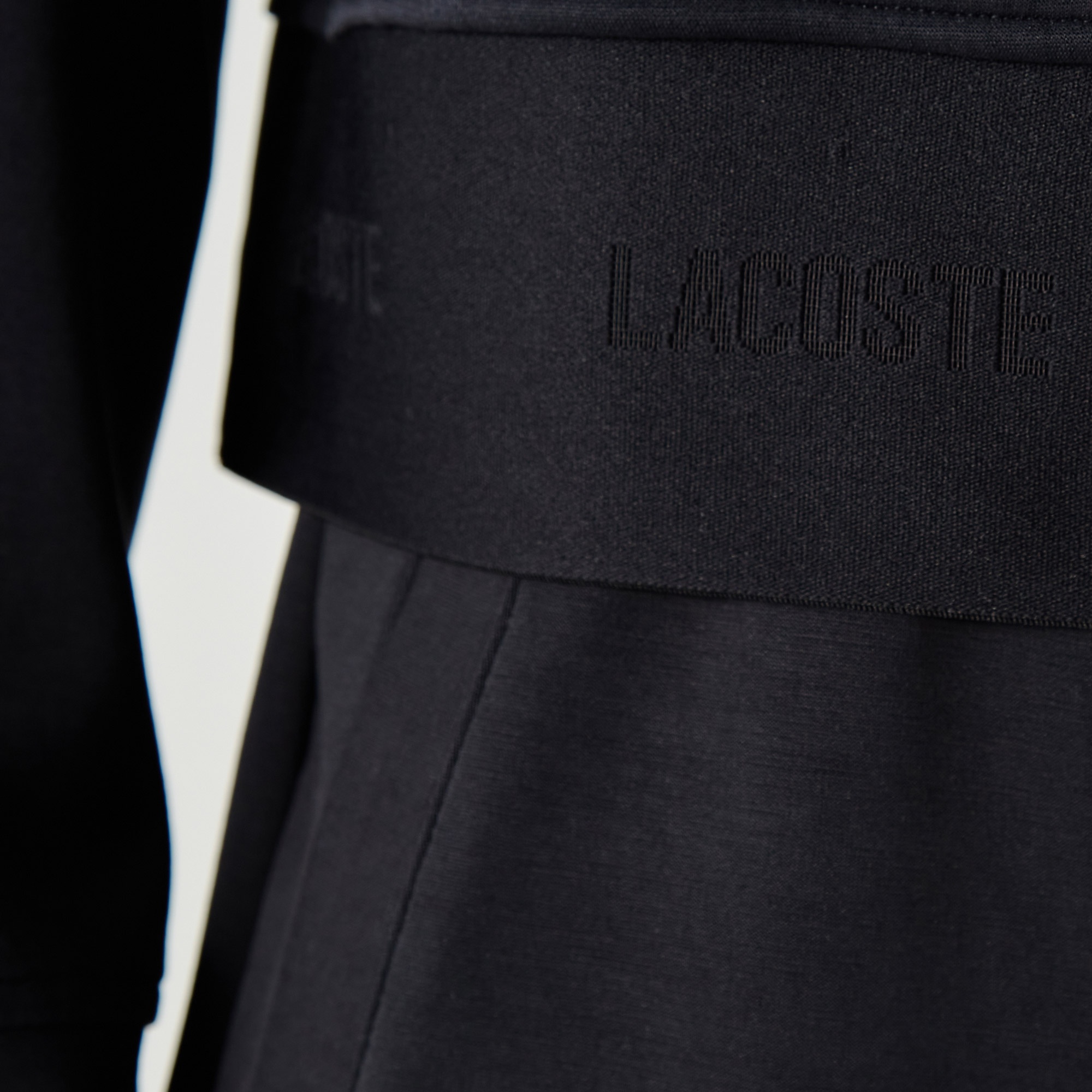 Lacoste Kadın Relaxed Fit Kapüşonlu Fermuarlı Siyah Sweatshirt