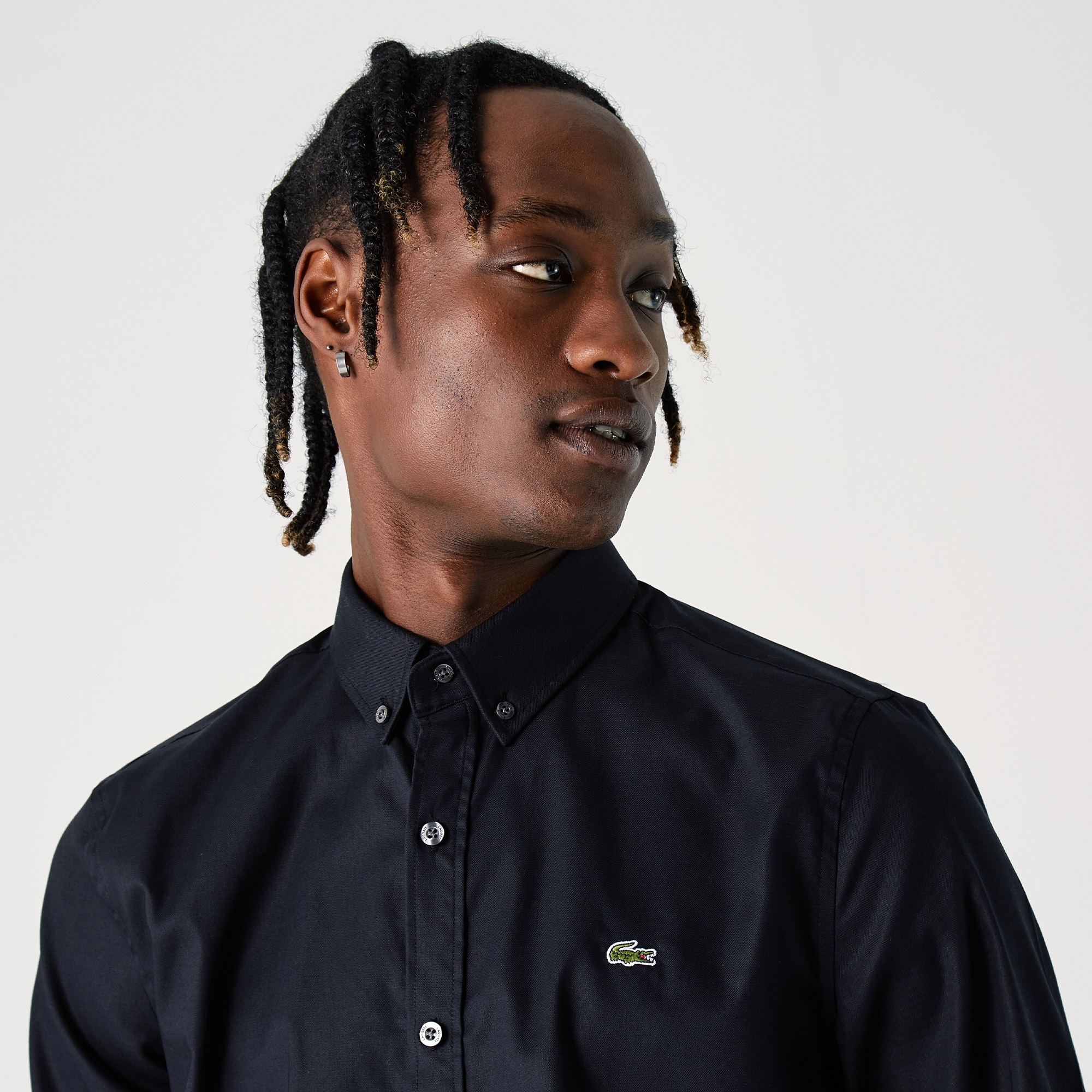 Lacoste Erkek Slim Fit Siyah Gömlek