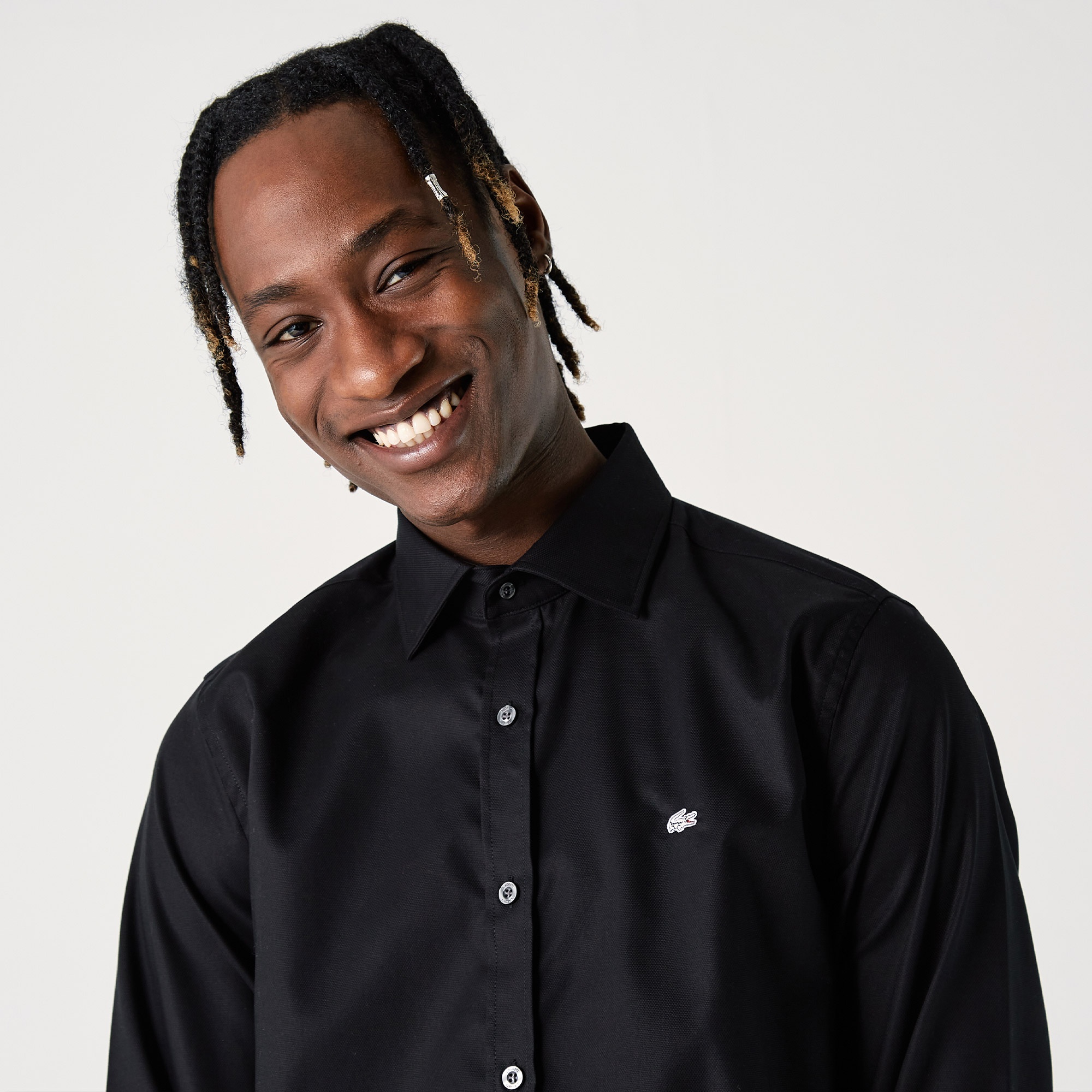 Lacoste Erkek Slim Fit Siyah Gömlek