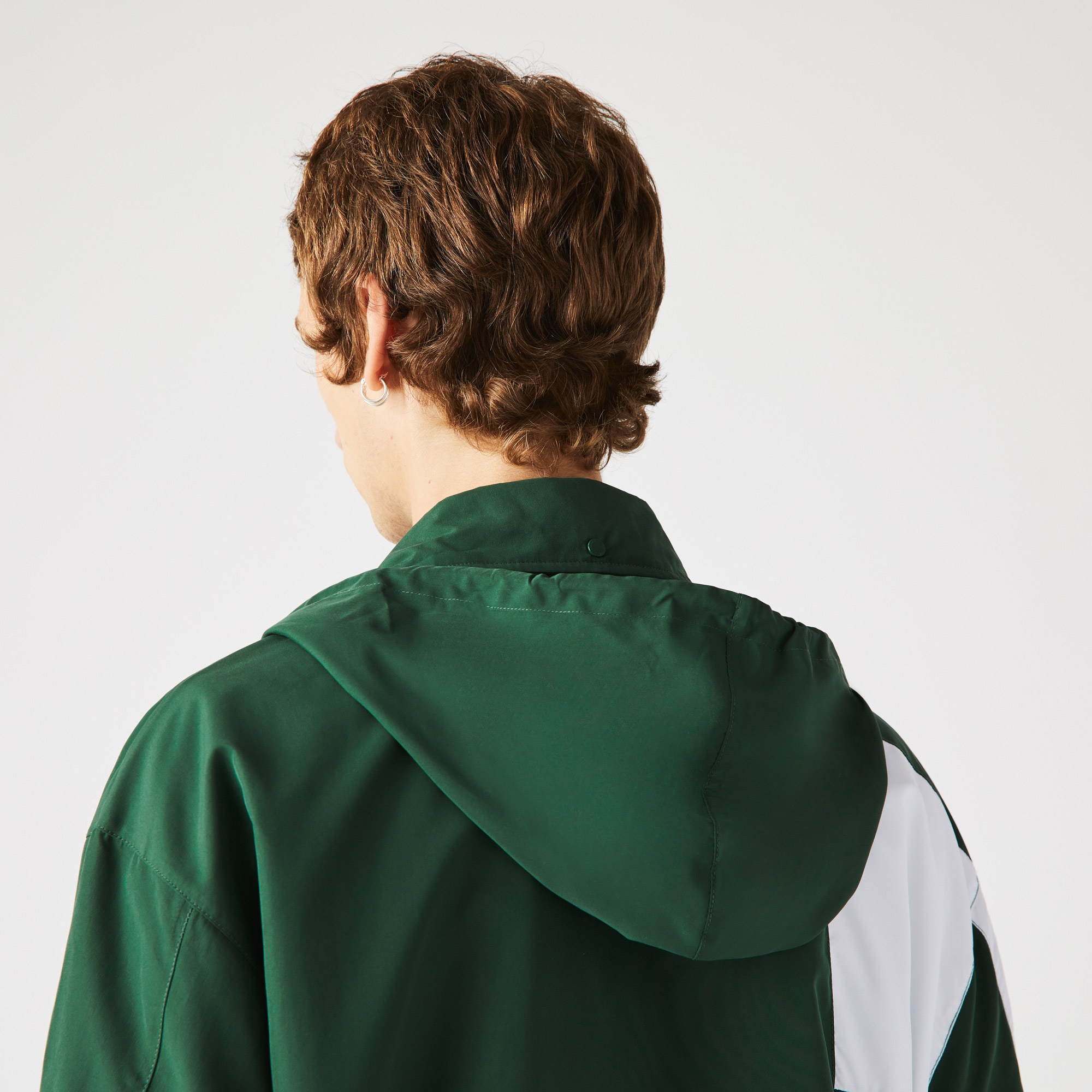 Lacoste Erkek Suya Dayanıklı Renk Bloklu Yeşil Mont