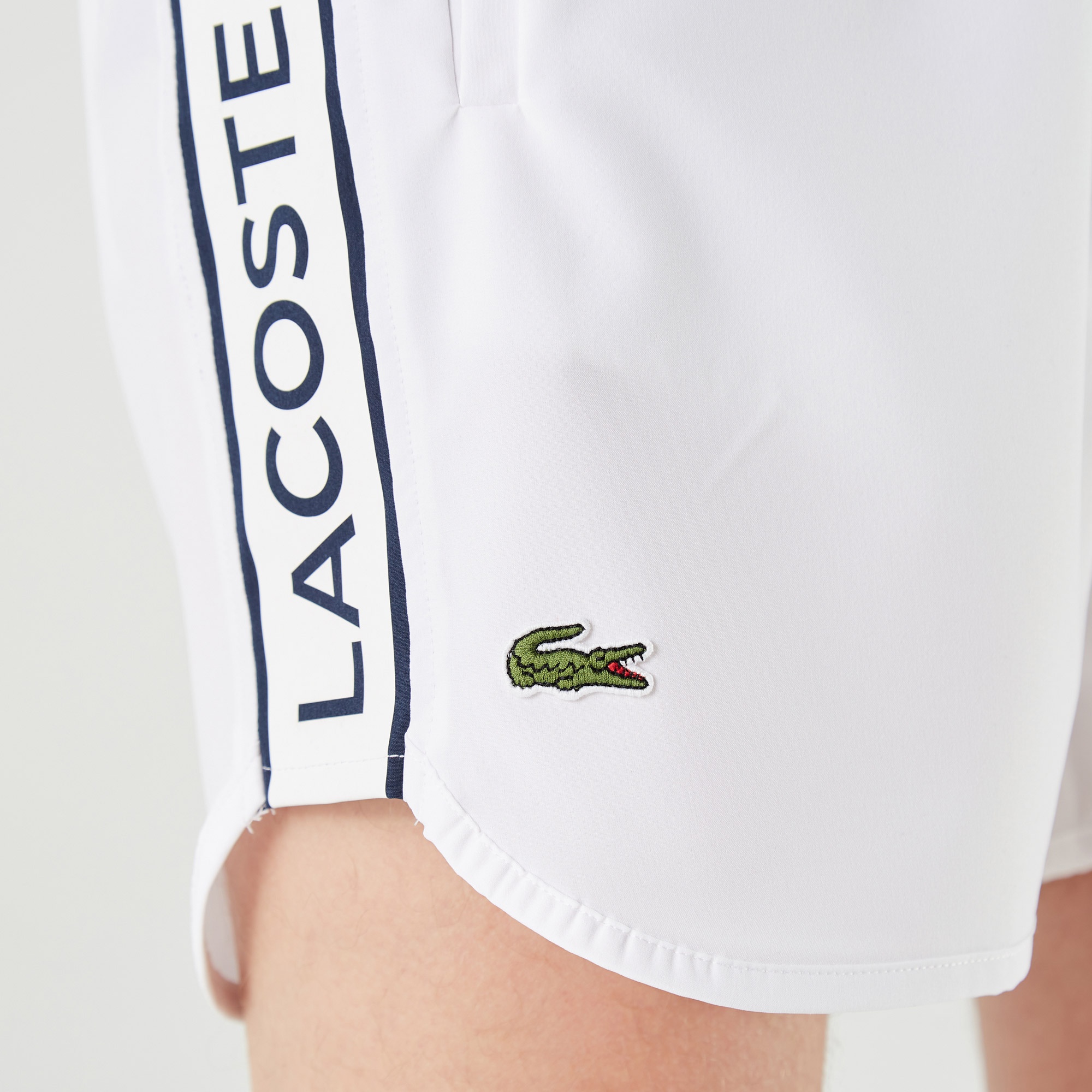 Lacoste Erkek Baskılı Beyaz Mayo Şort