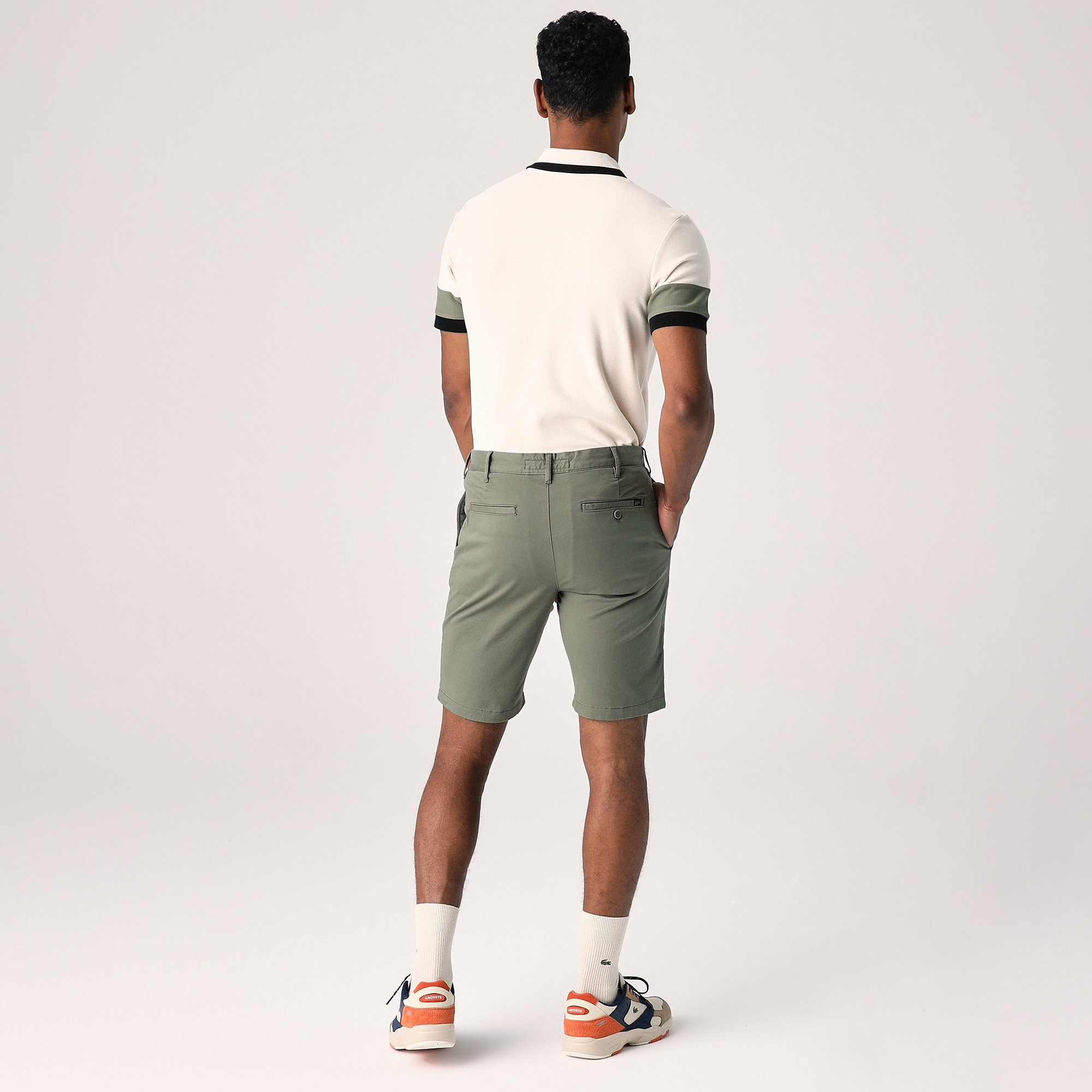 Lacoste Erkek Slim Fit Koyu Yeşil Bermuda