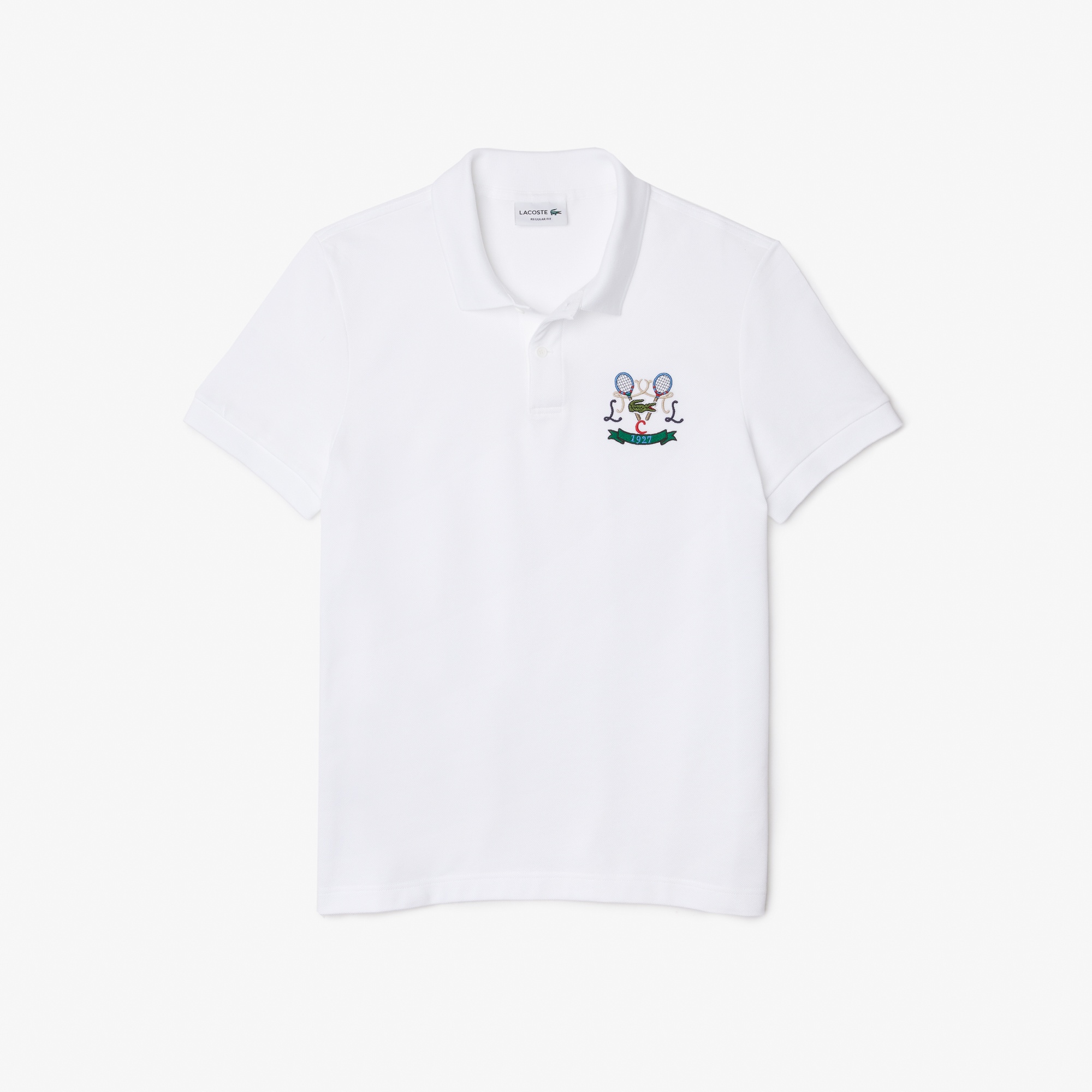 Lacoste Erkek Regular Fit Baskılı Beyaz Polo