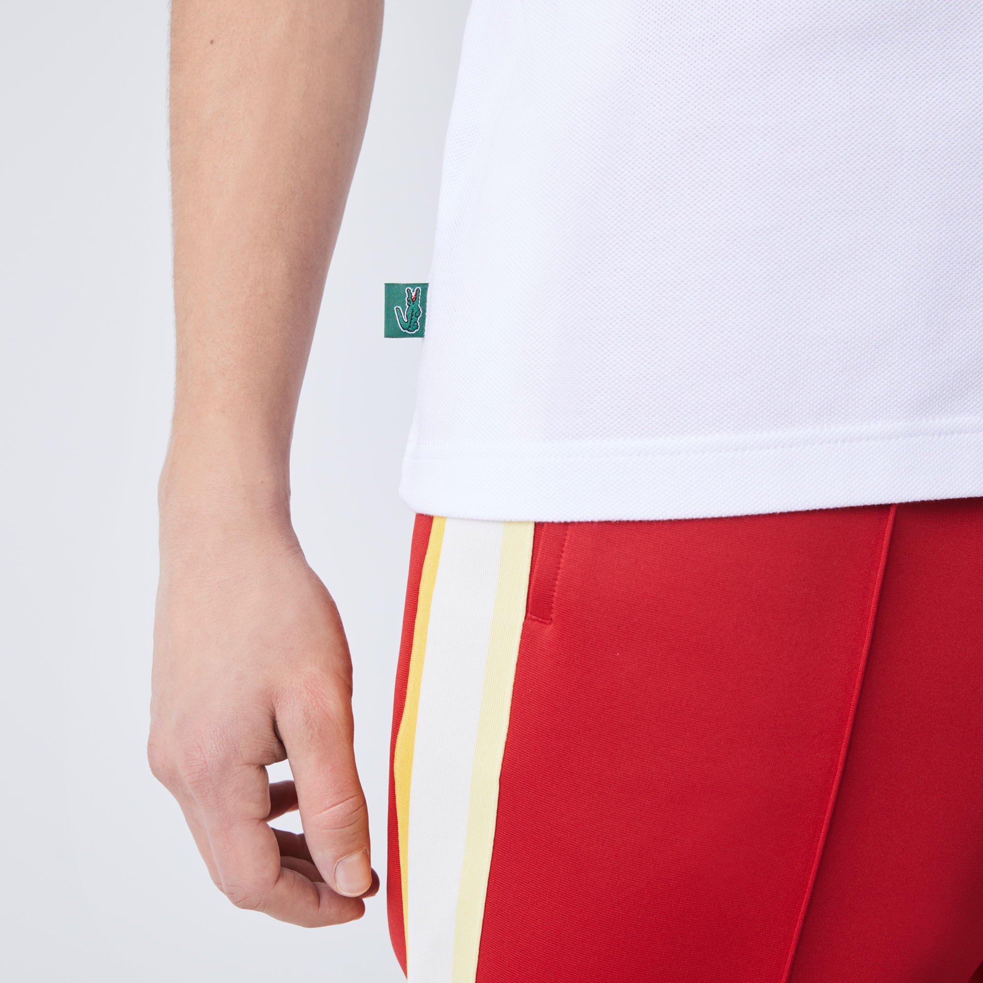 Lacoste Erkek Regular Fit Baskılı Beyaz Polo