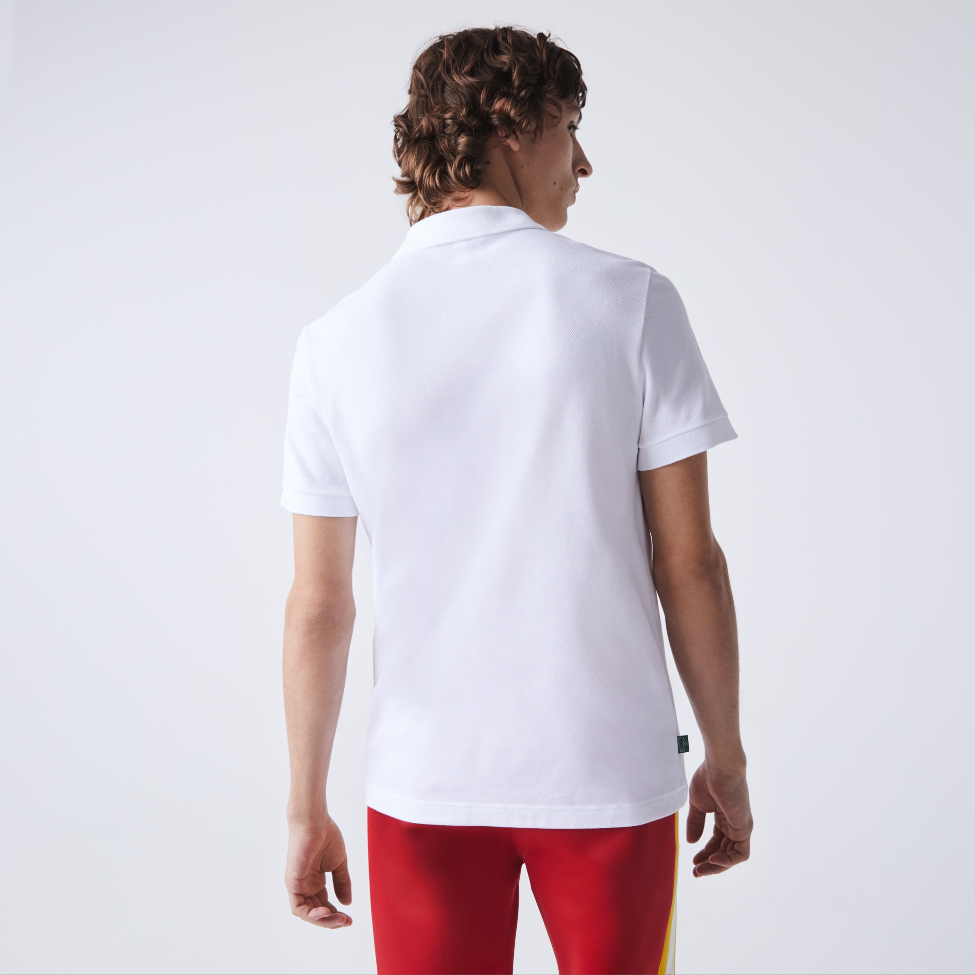 Lacoste Erkek Regular Fit Baskılı Beyaz Polo