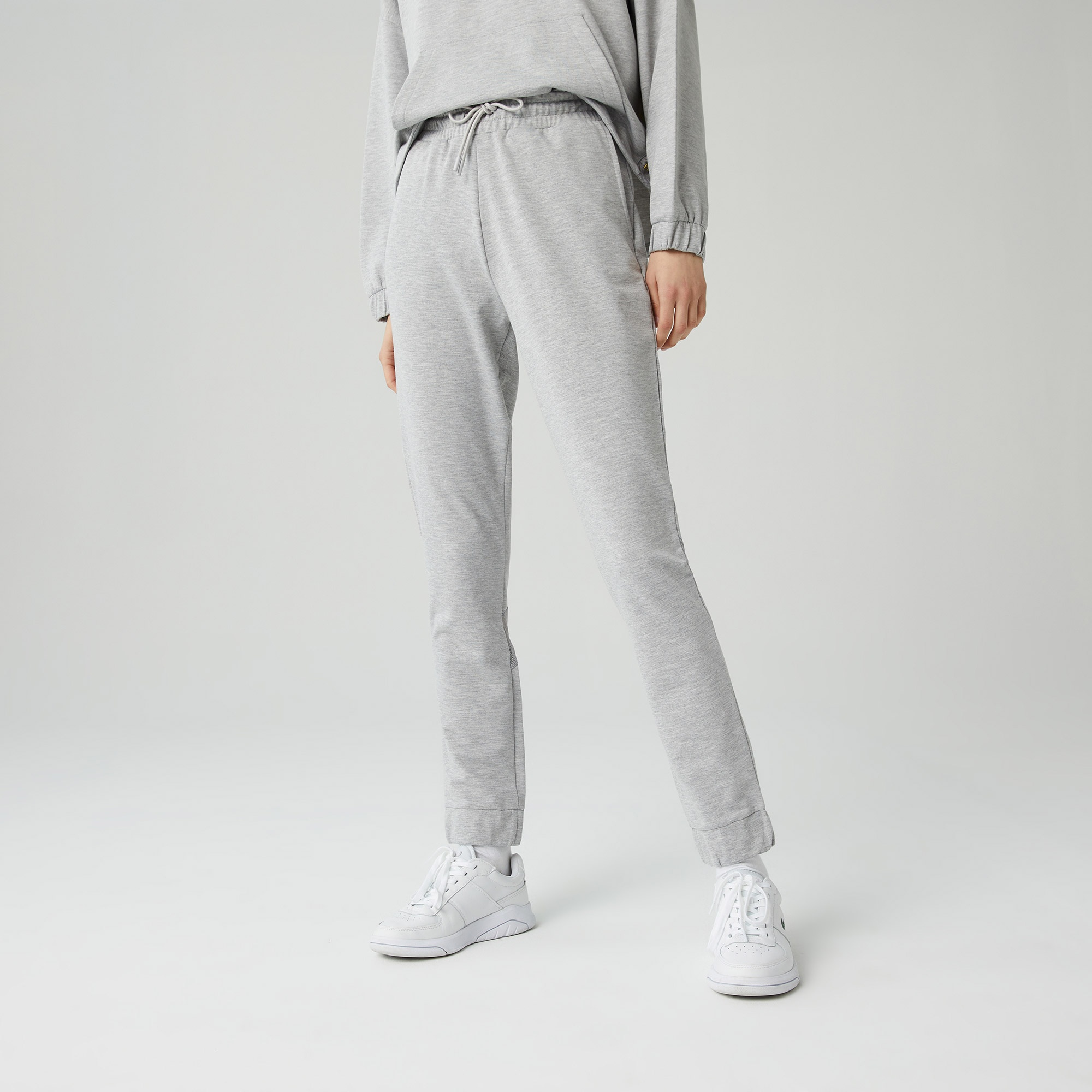 Lacoste Kadın Slim Fit Gri Eşofman Altı