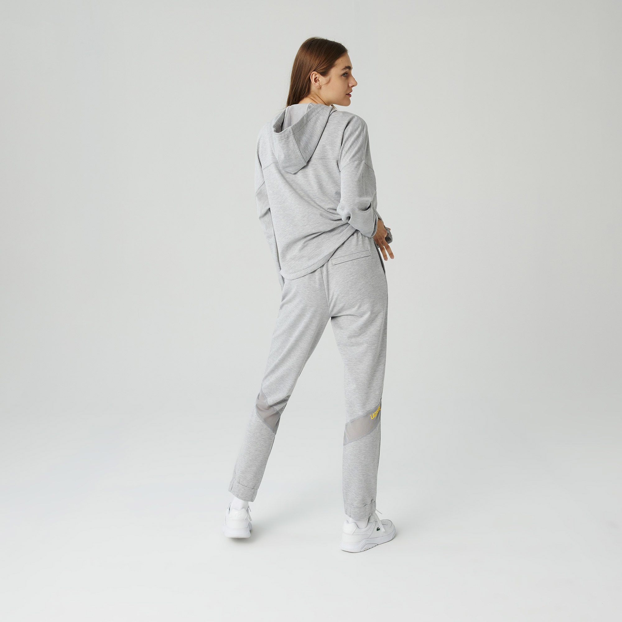 Lacoste Kadın Slim Fit Gri Eşofman Altı