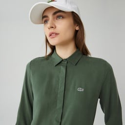 Lacoste Kadın Yeşil Gömlek Yeşil