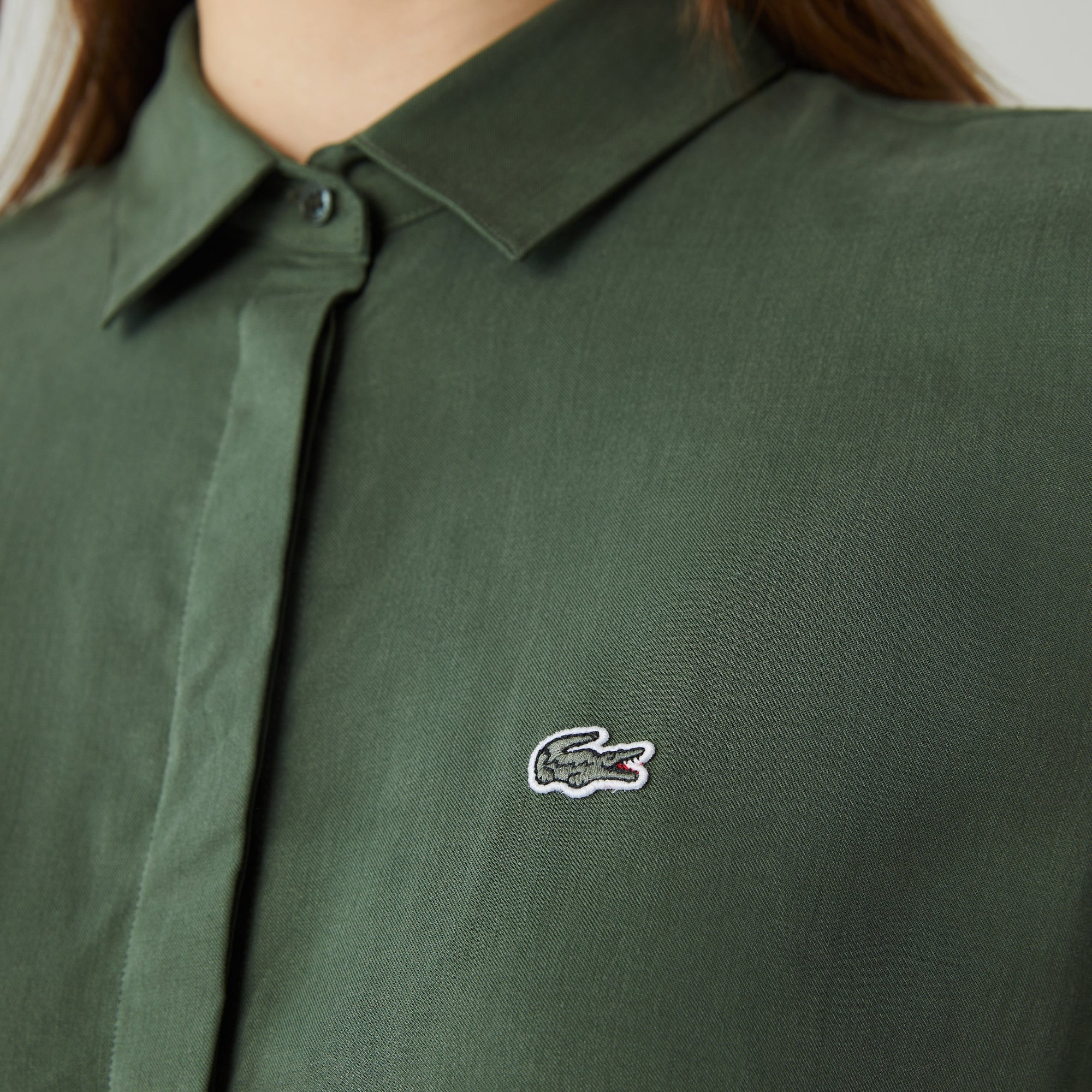 Lacoste Kadın Yeşil Gömlek