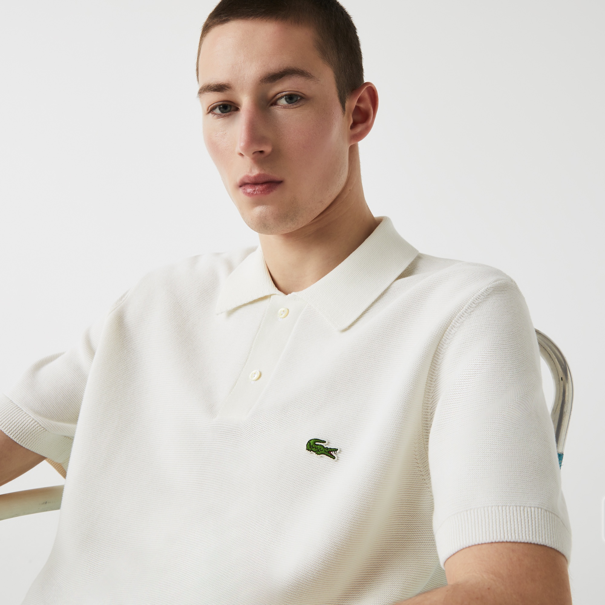 Lacoste Erkek Classic Fit Beyaz Polo