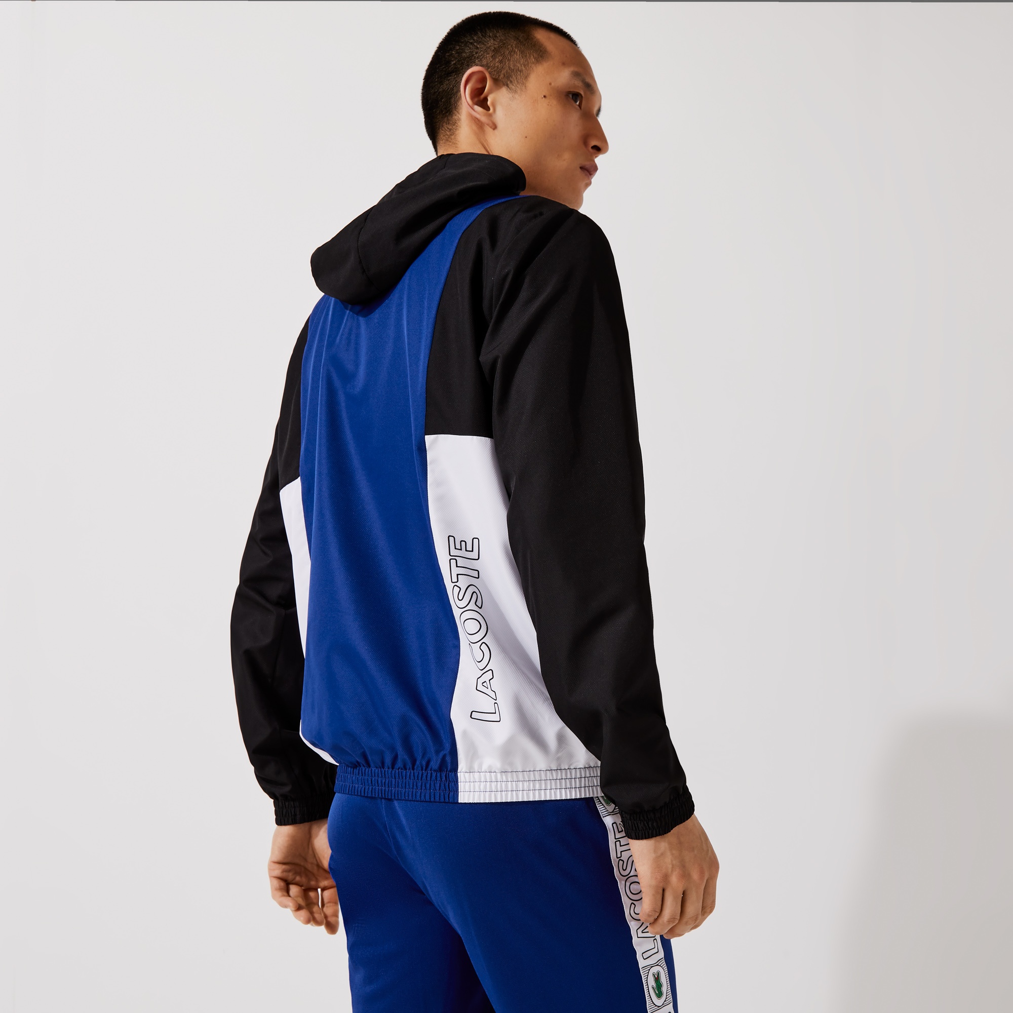 Lacoste SPORT Erkek Kapüşonlu Lacivert Ceket