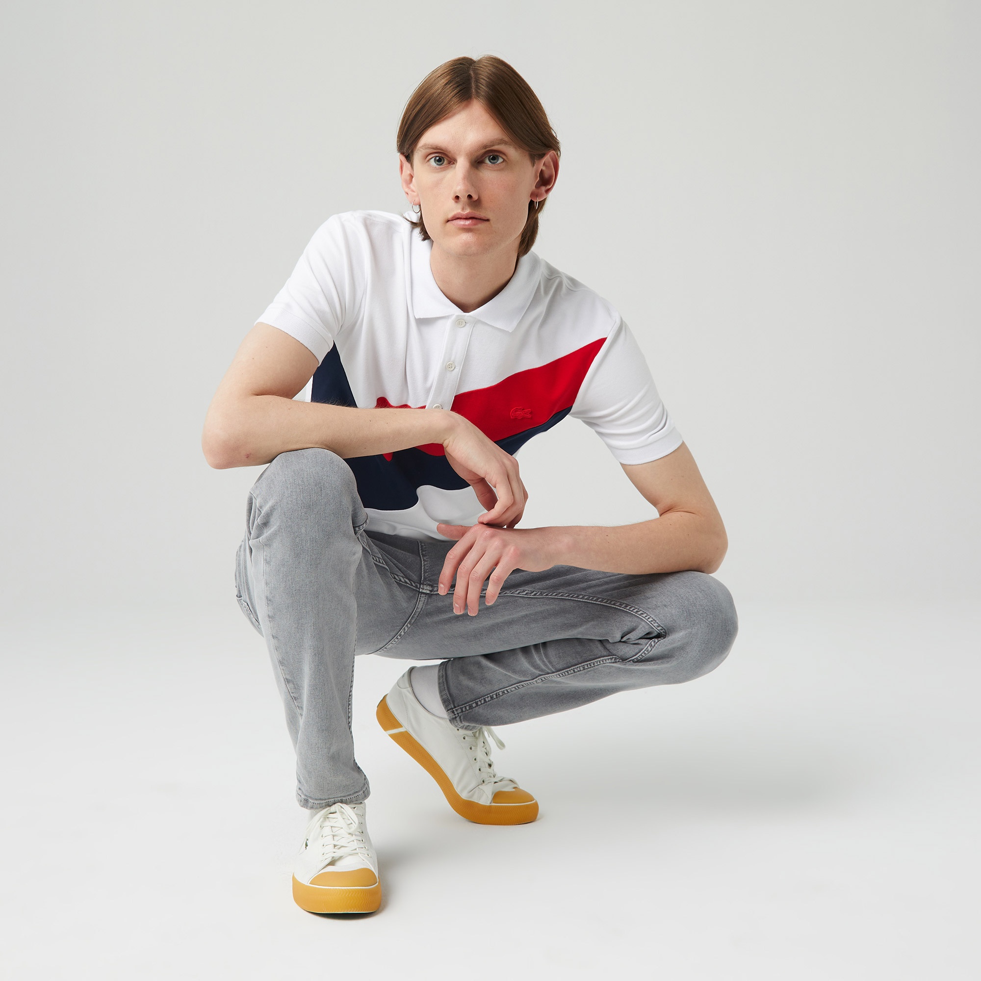 Lacoste Erkek Slim Fit Gri Denim Pantolon