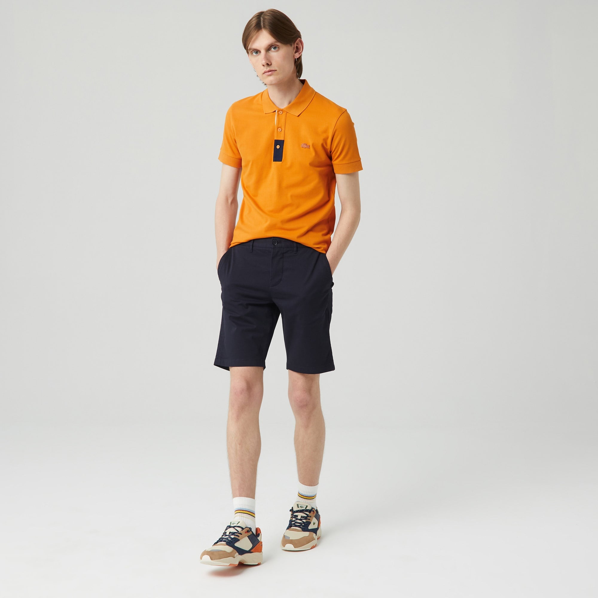 Lacoste Erkek Slim Fit Lacivert Bermuda Şort