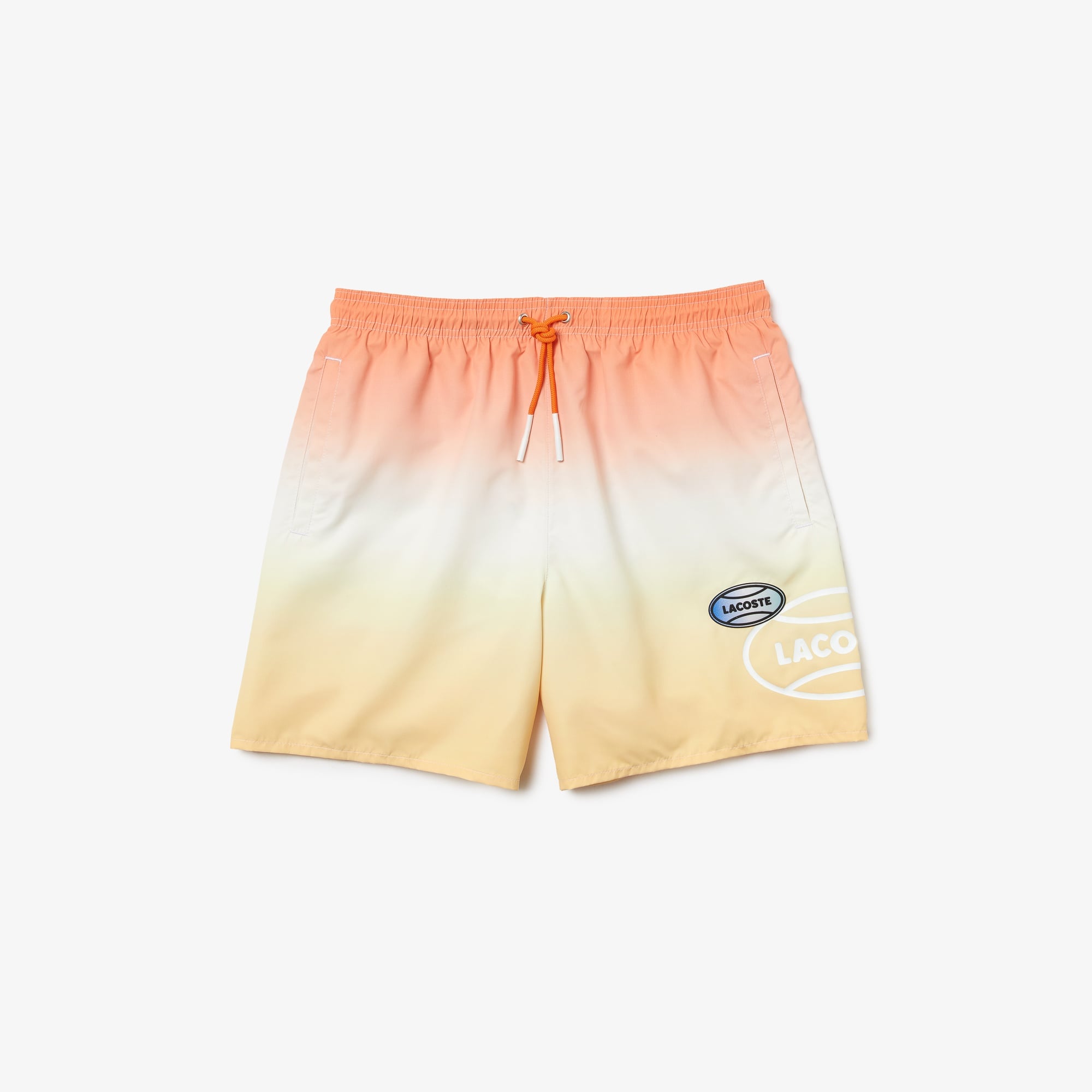 Lacoste L!VE Erkek Renk Bloklu Turuncu Mayo Şort