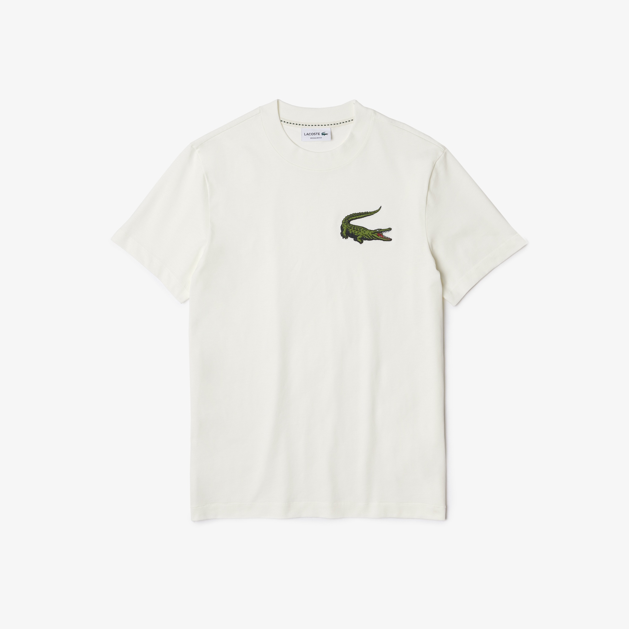 Lacoste Erkek Regular Fit Bisiklet Yaka Beyaz T-Shirt