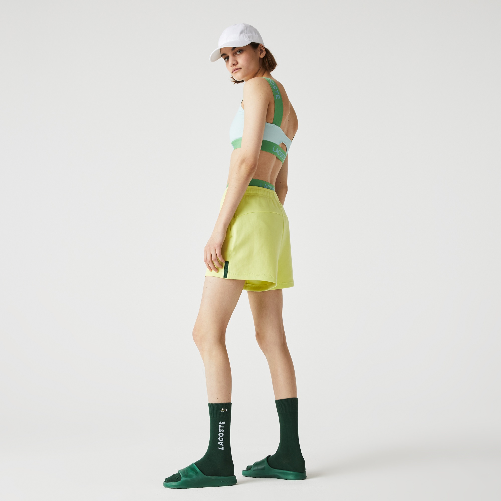 Lacoste Kadın Regular Fit Sarı Şort