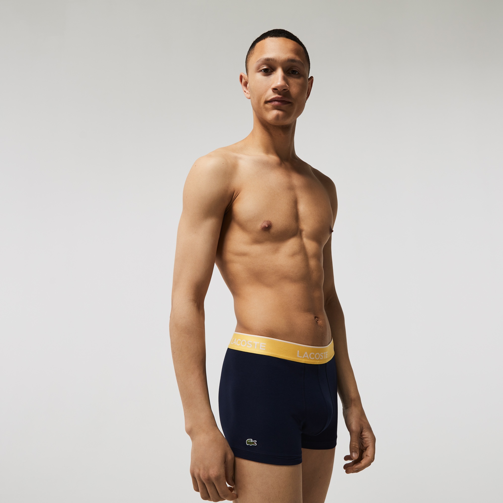 Lacoste Erkek 3'lü Lacivert Boxer