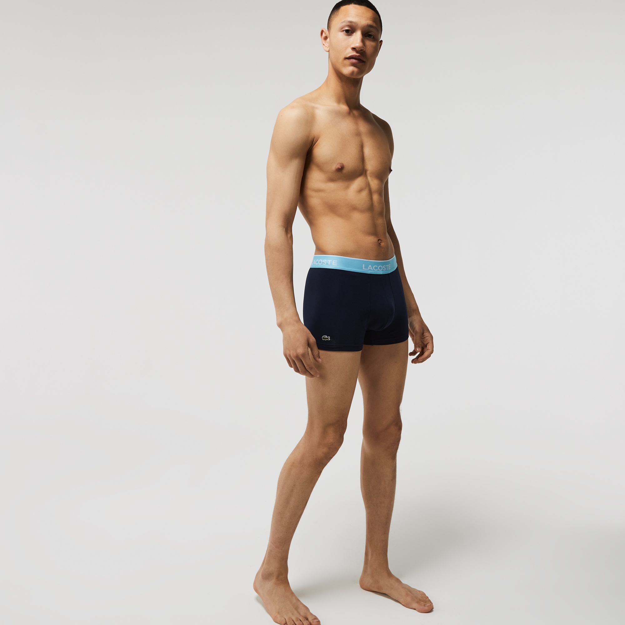 Lacoste Erkek 3'lü Lacivert Boxer