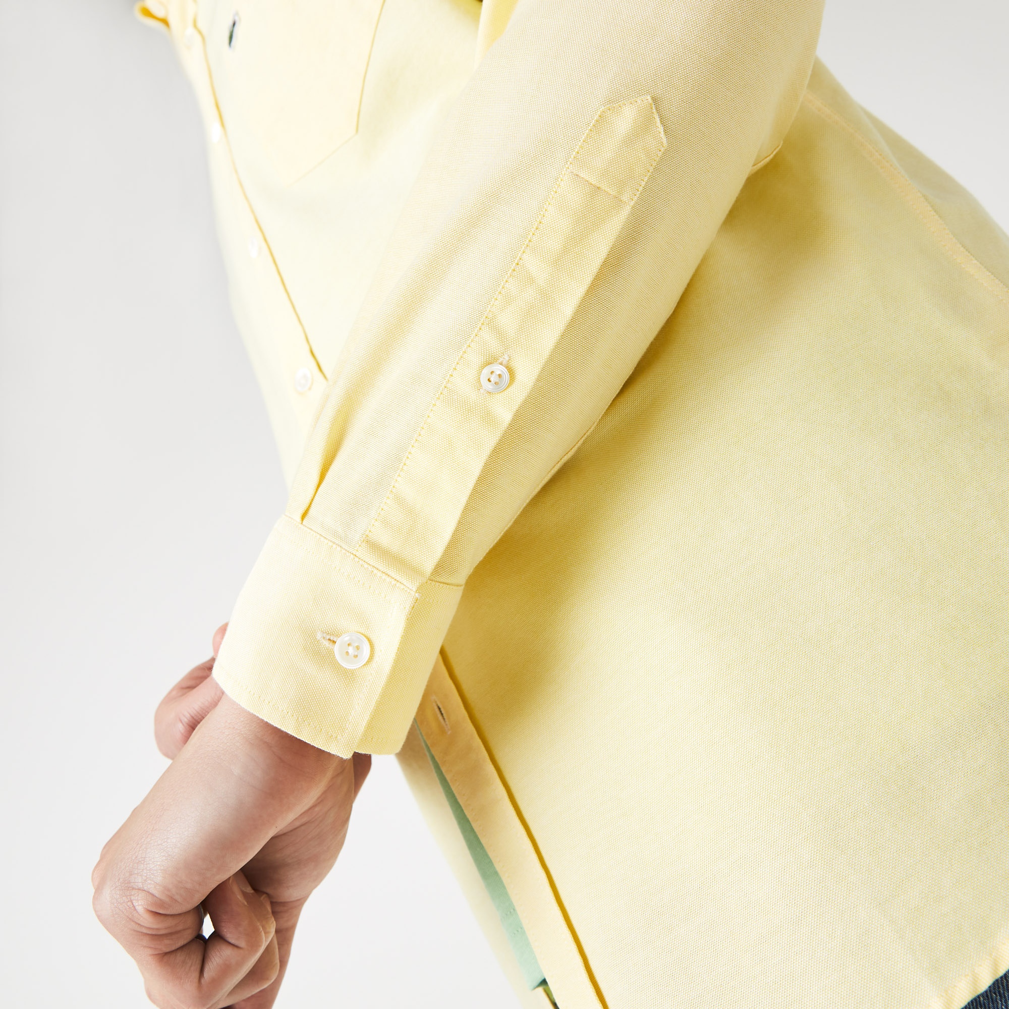 Lacoste Erkek Regular Fit Sarı Gömlek