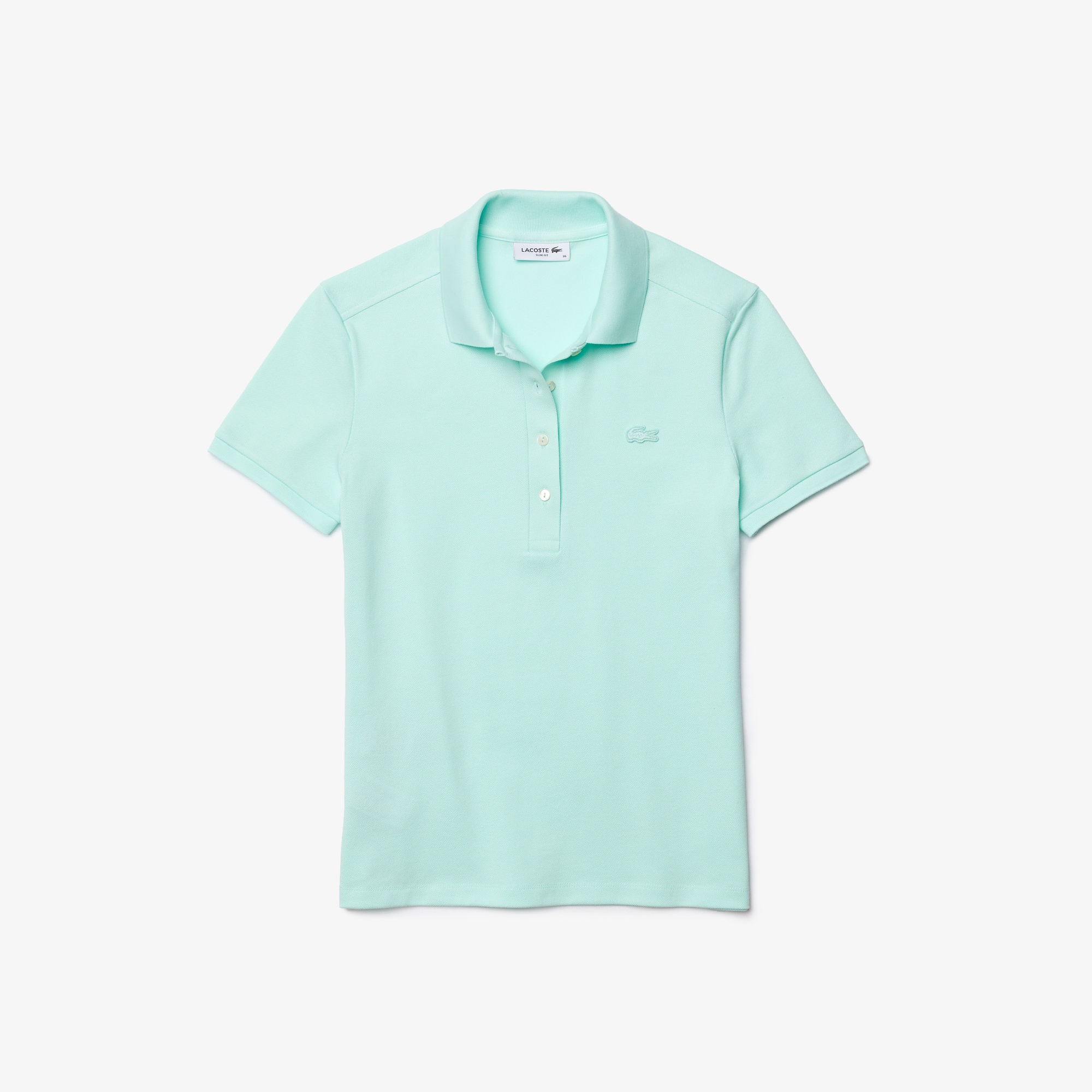 Lacoste Kadın Slim Fit Açık Yeşil Polo