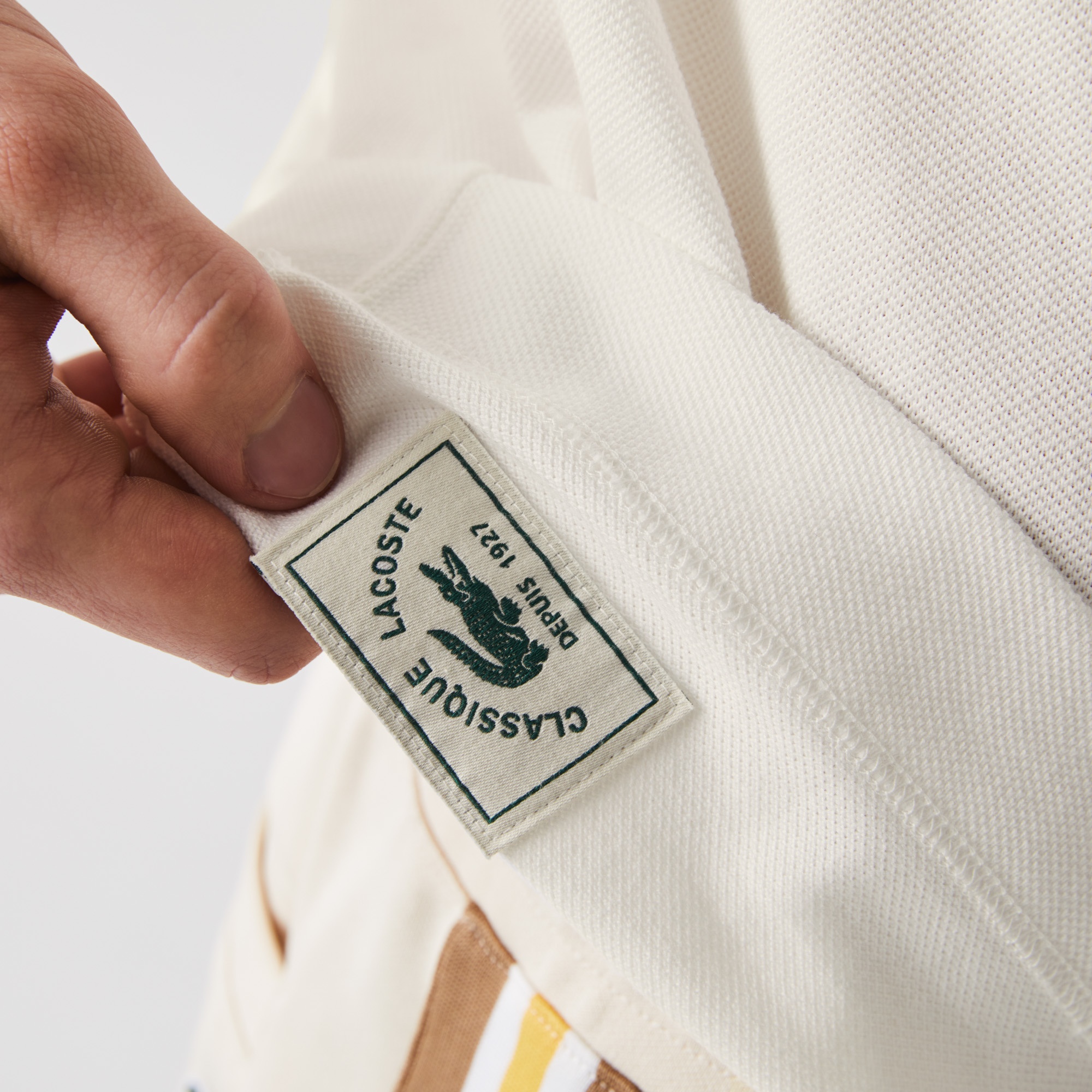 Lacoste Organik Pamuk Erkek Classic Fit L1221 Beyaz Polo