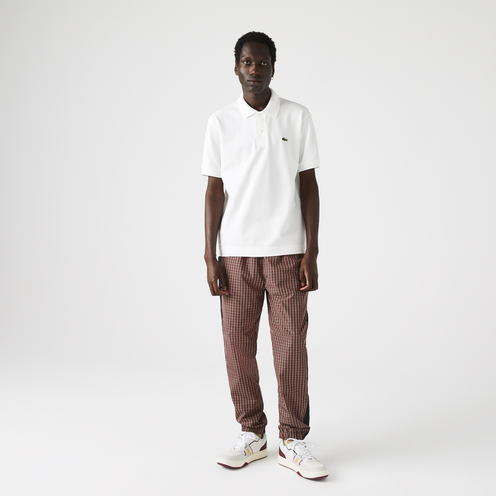 Lacoste Organik Pamuk Erkek Classic Fit L1221 Beyaz Polo
