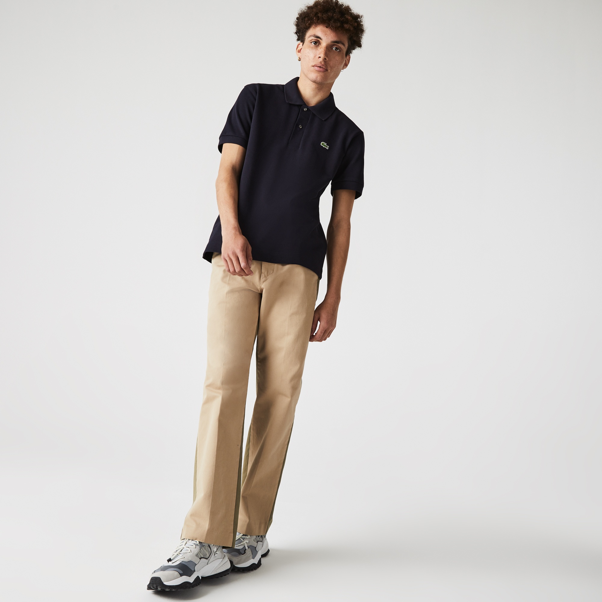 Lacoste Organik Pamuk Erkek Classic Fit L1221 Lacivert Polo