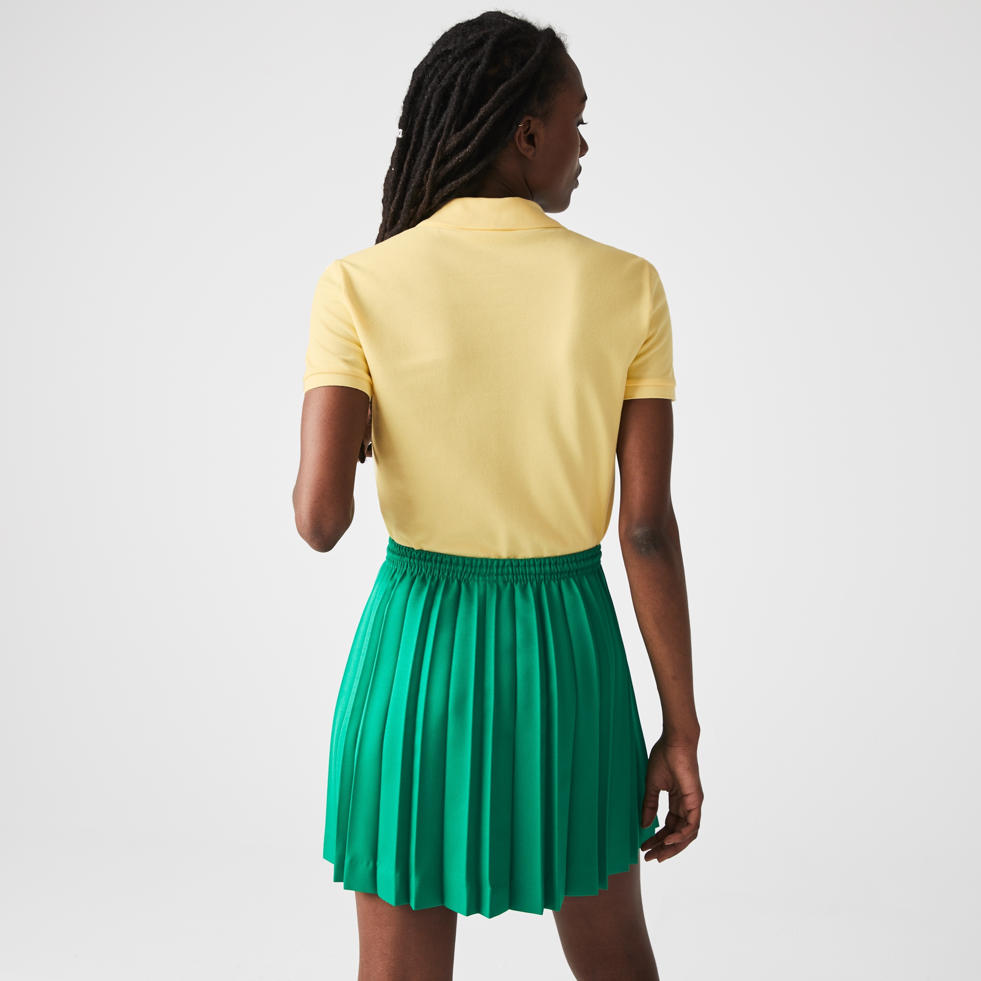 Lacoste Kadın Slim Fit Açık Sarı Polo