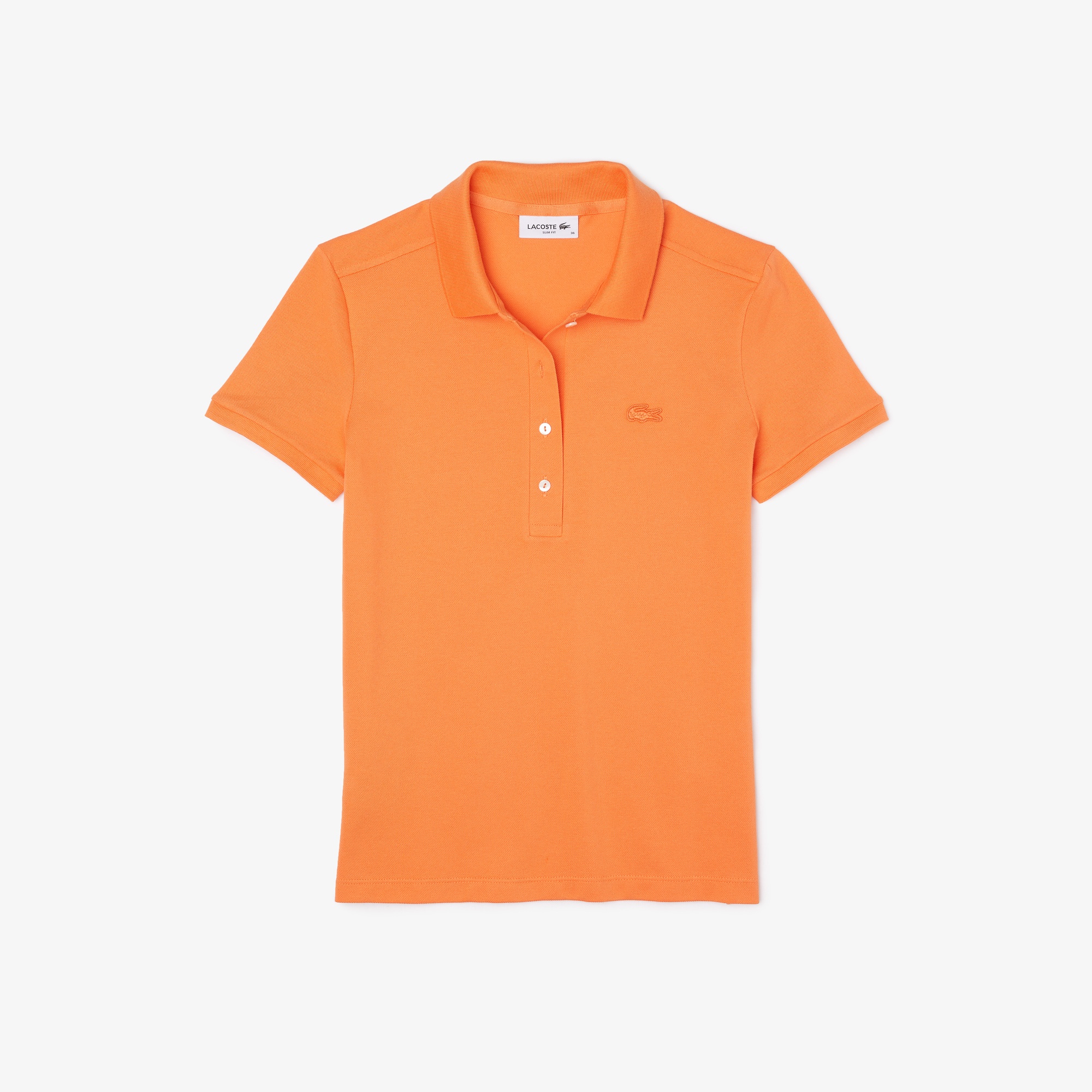 Lacoste Kadın Slim Fit Turuncu Polo