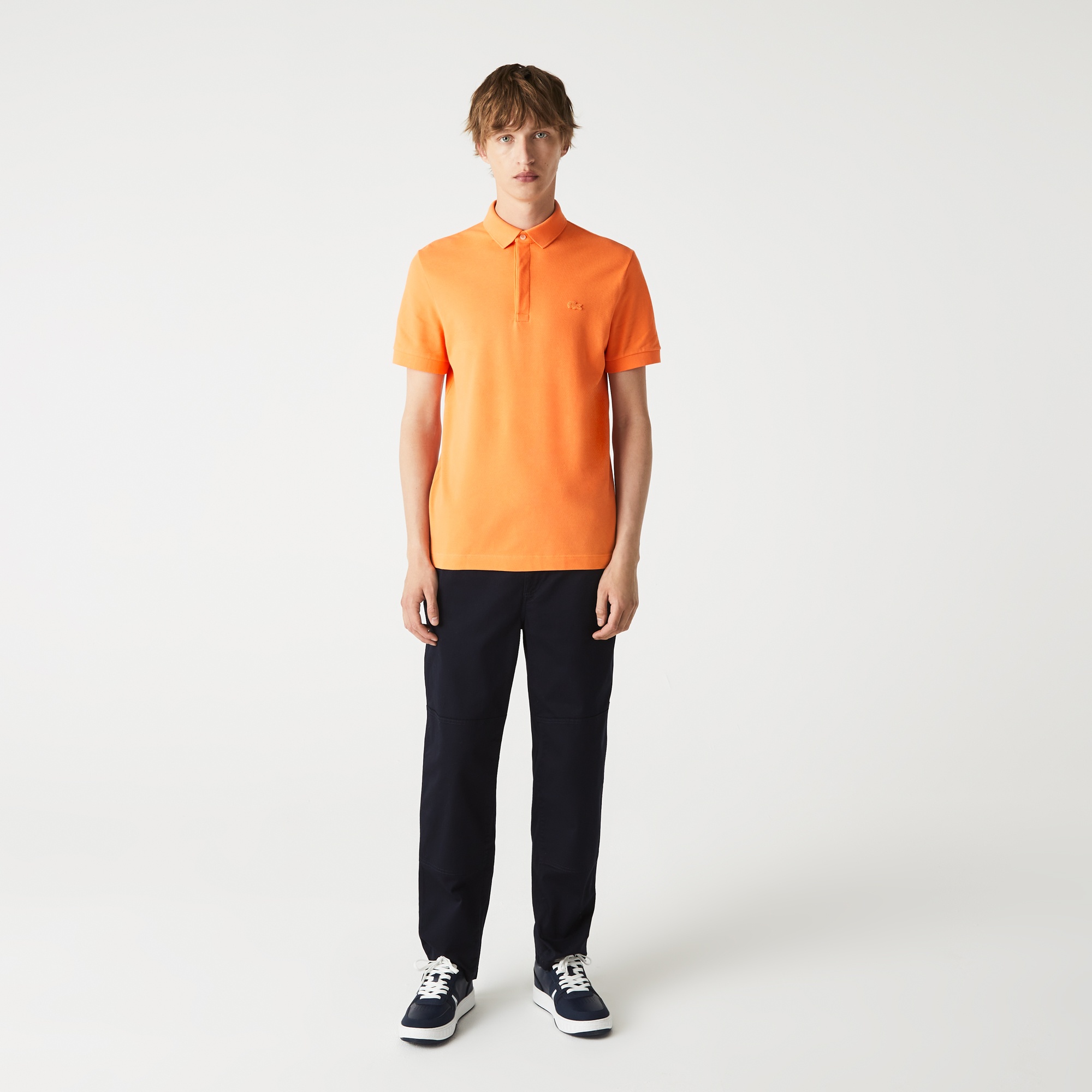 Lacoste Erkek Regular Fit Turuncu Paris Polo