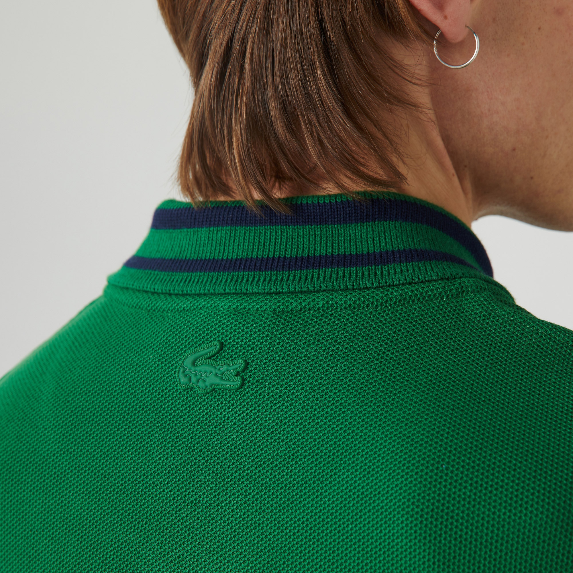 Lacoste Erkek Slim Fit Baskılı Yeşil Polo