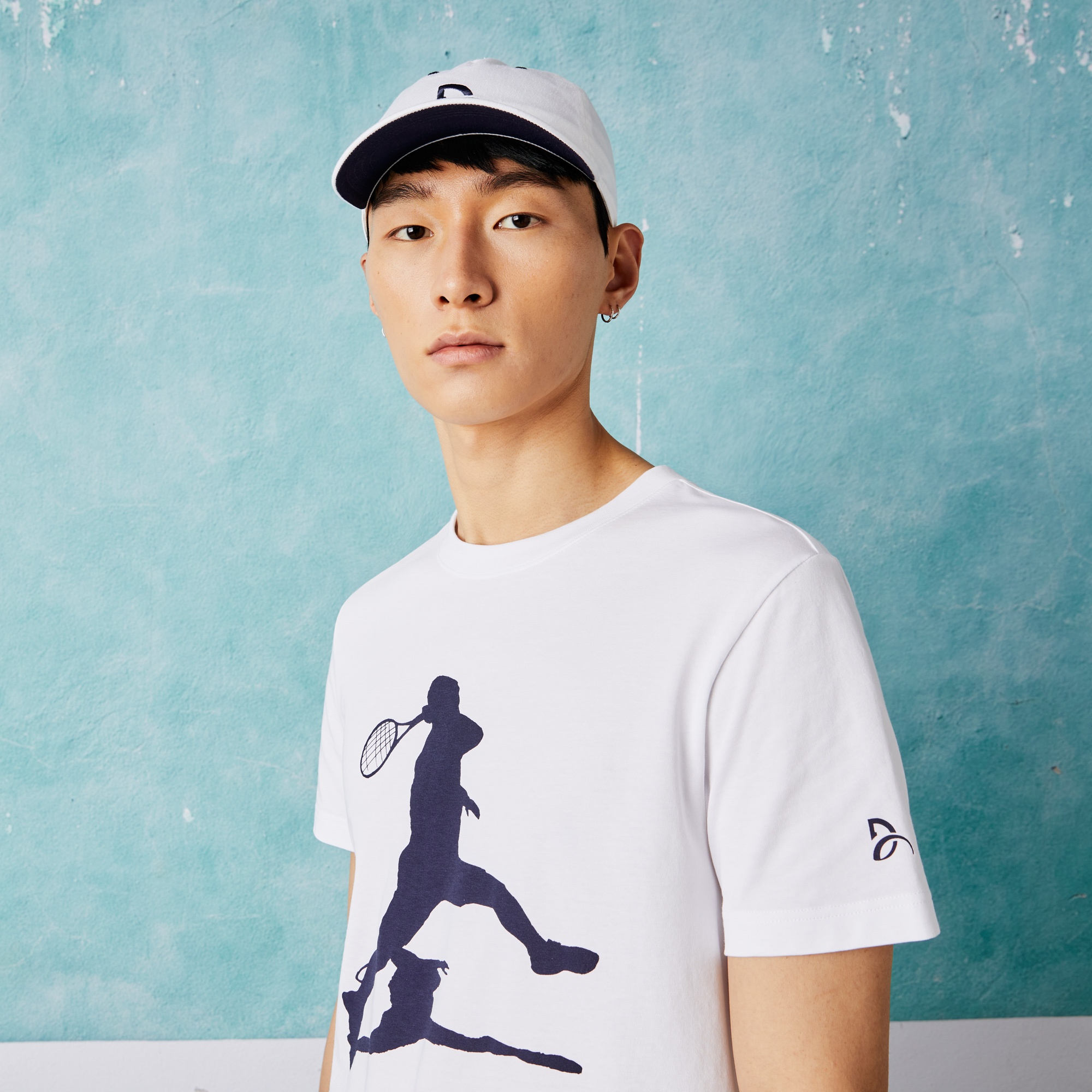 Lacoste SPORT x Novak Djokovic Erkek Regular Fit Bisiklet Yaka