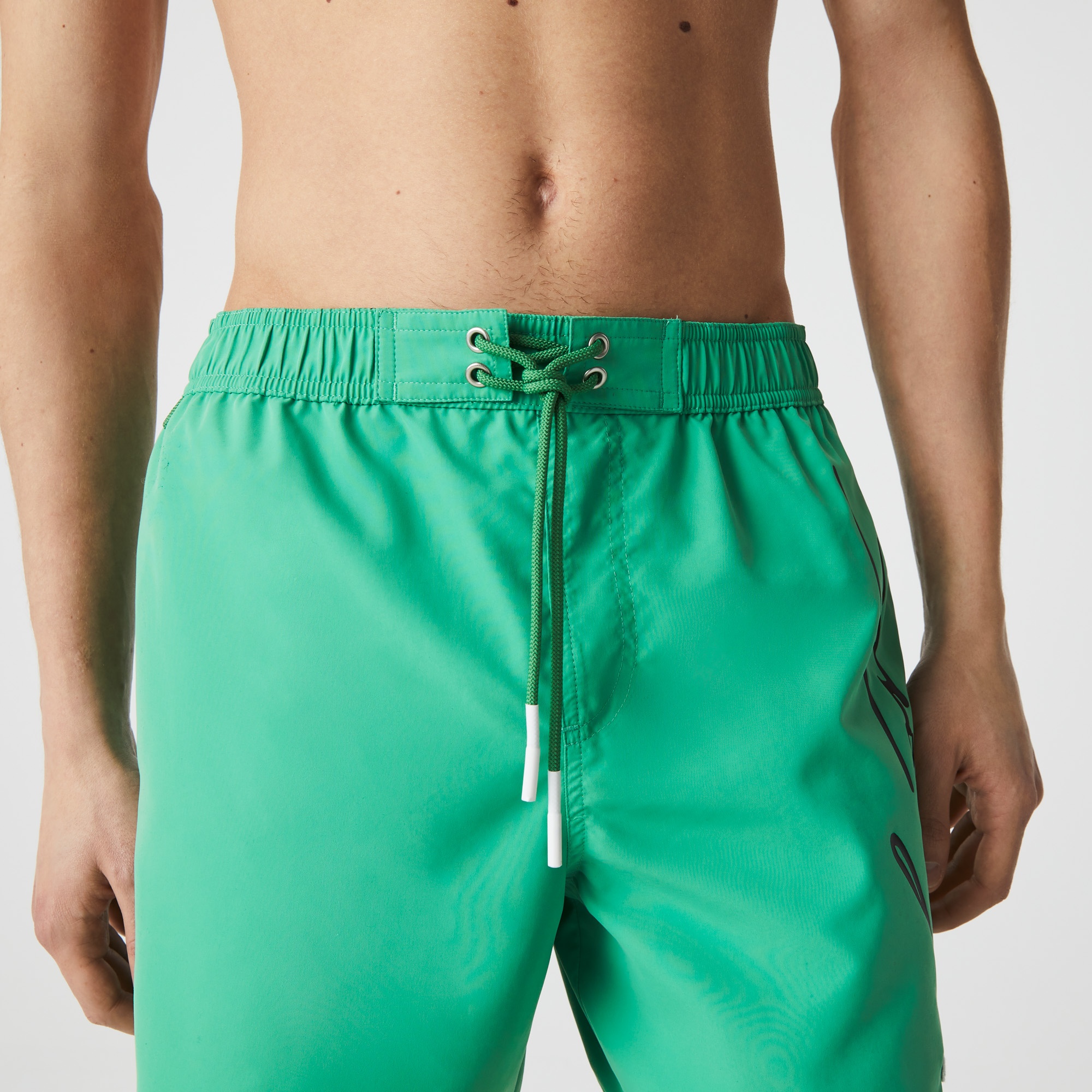 Lacoste Erkek Baskılı Yeşil Mayo Şort