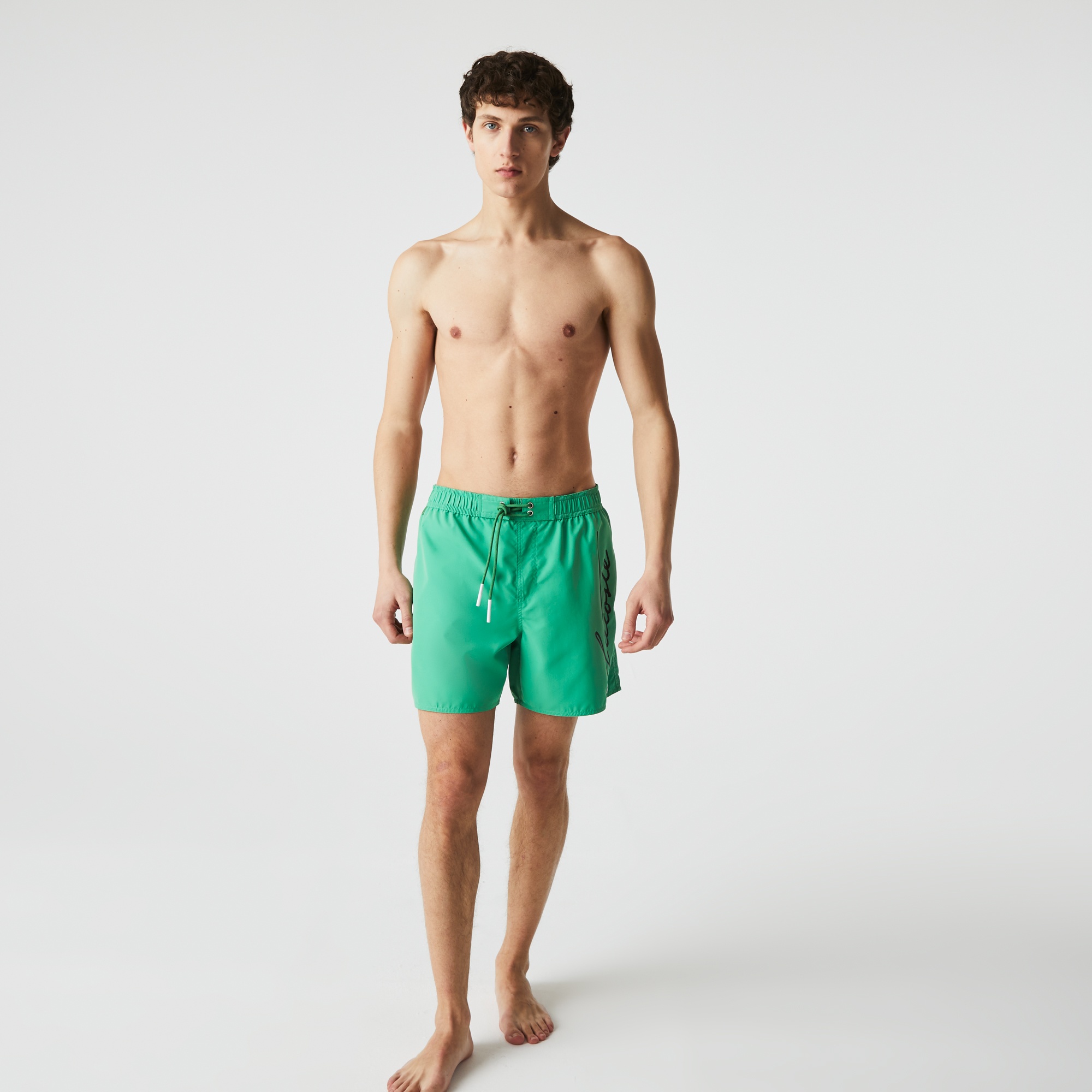 Lacoste Erkek Baskılı Yeşil Mayo Şort