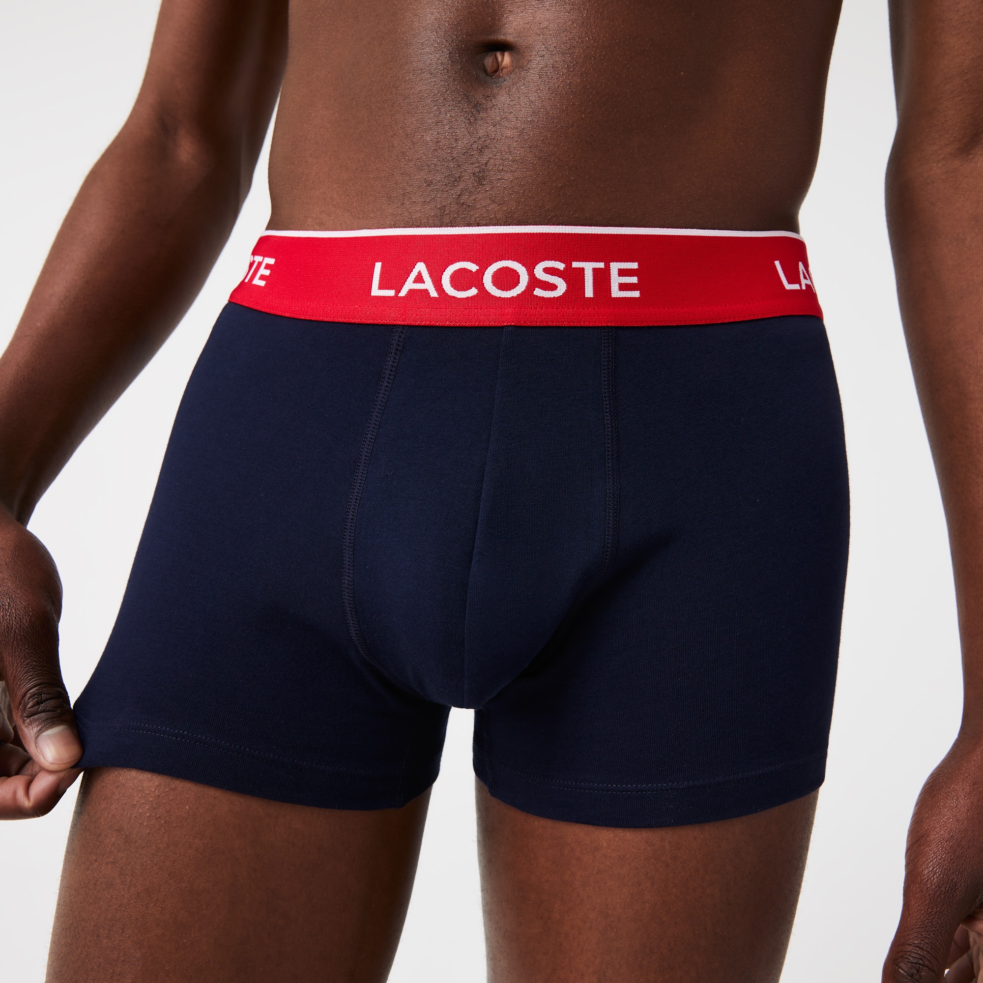 Lacoste Erkek 3'lü Lacivert Boxer