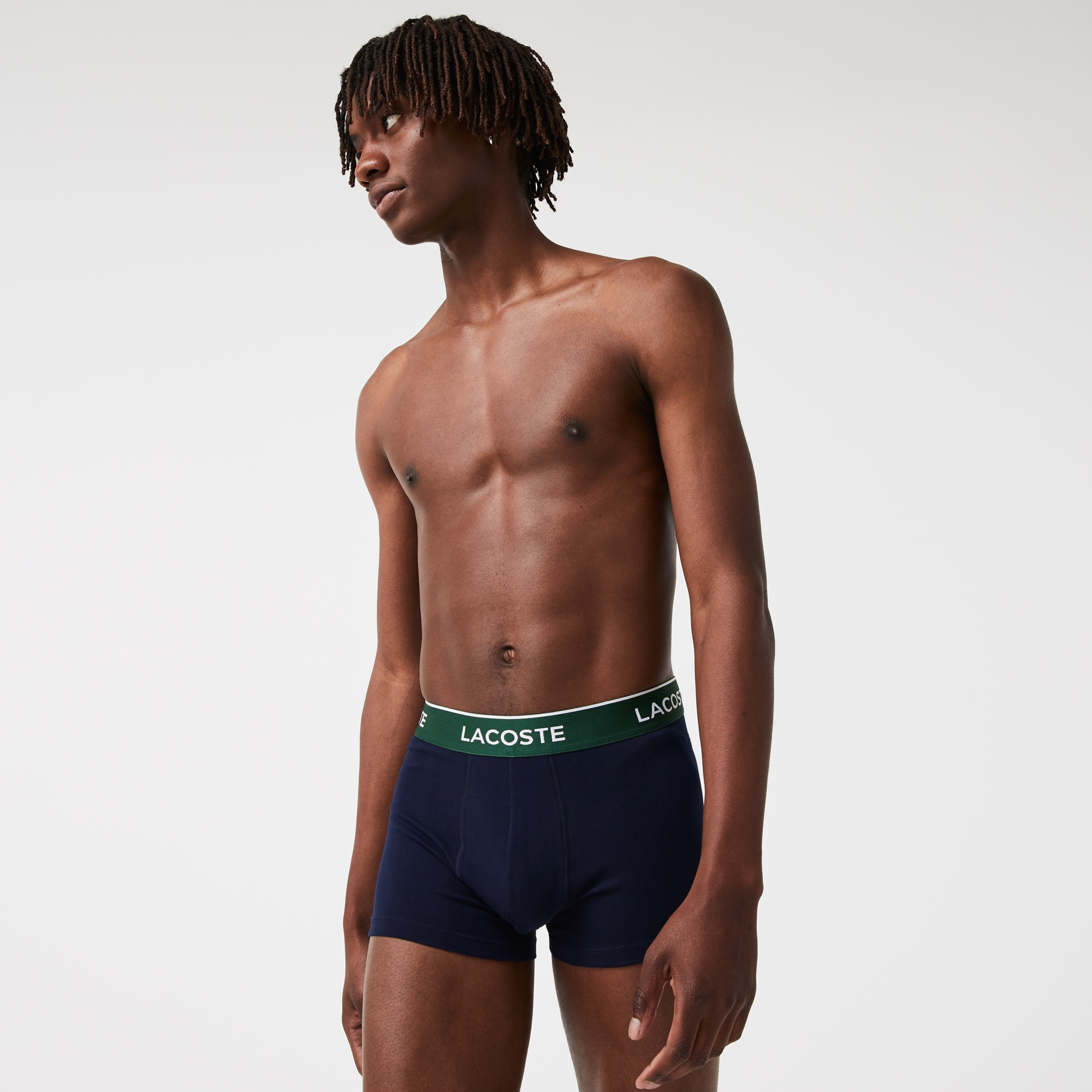 Lacoste Erkek 3'lü Lacivert Boxer