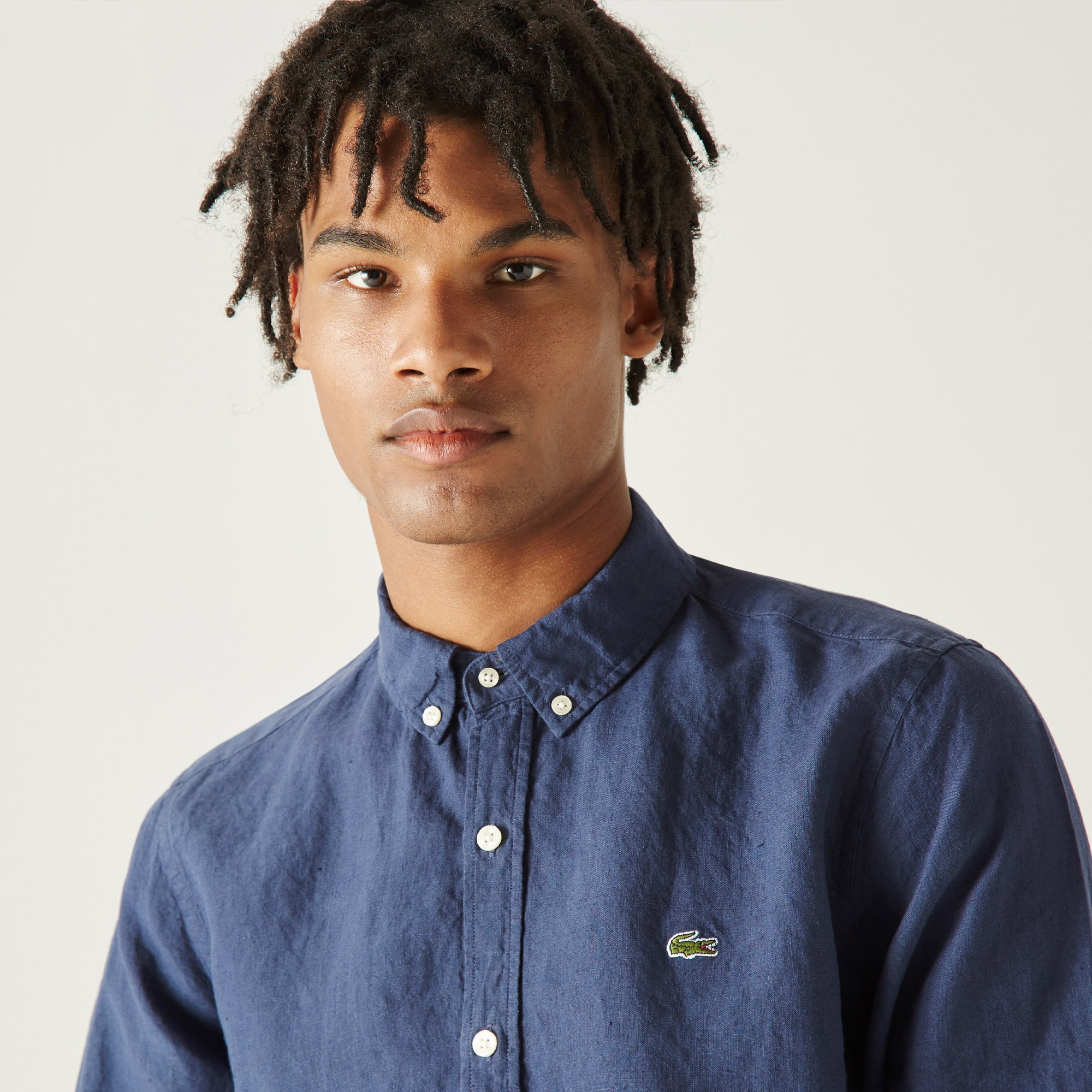 Lacoste Erkek Regular Fit Lacivert Gömlek