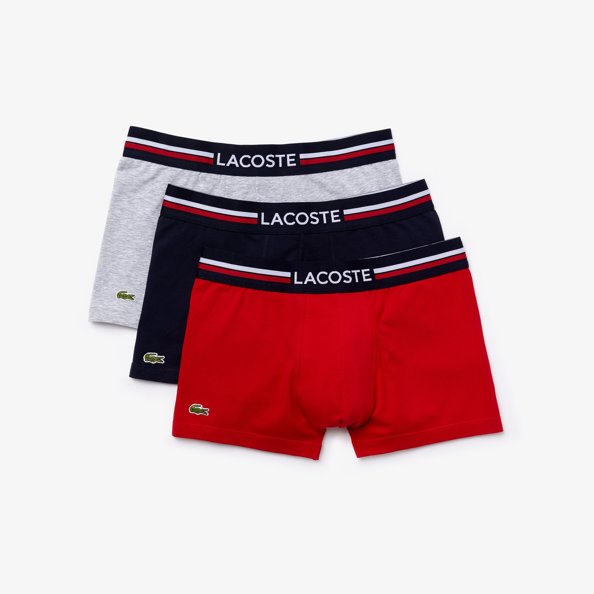 Lacoste Erkek 3'lü Renkli Boxer