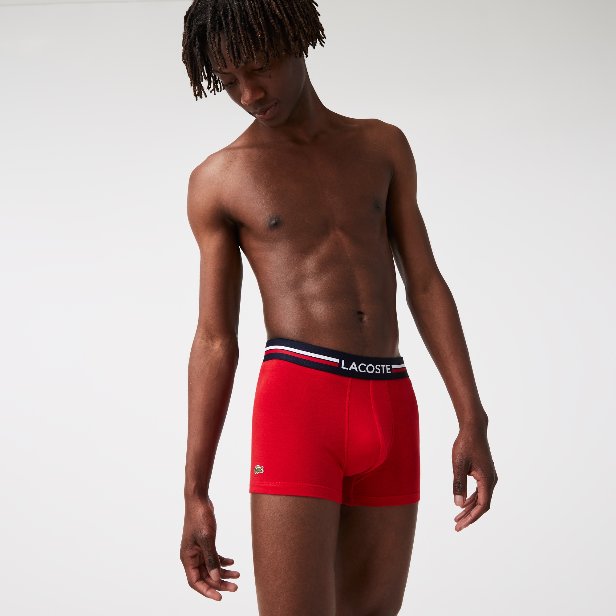 Lacoste Erkek 3'lü Renkli Boxer