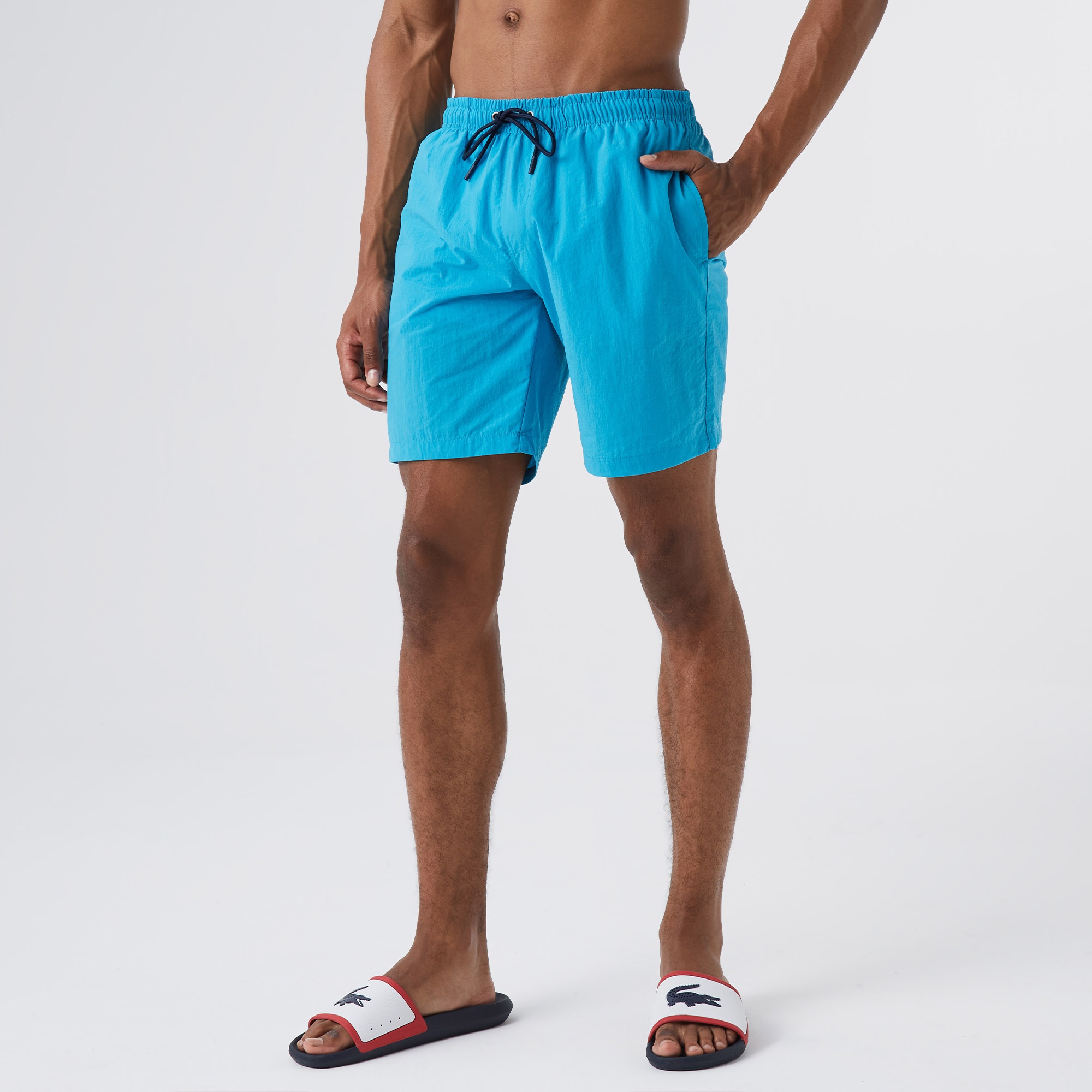 Lacoste Erkek Mavi Mayo Şort