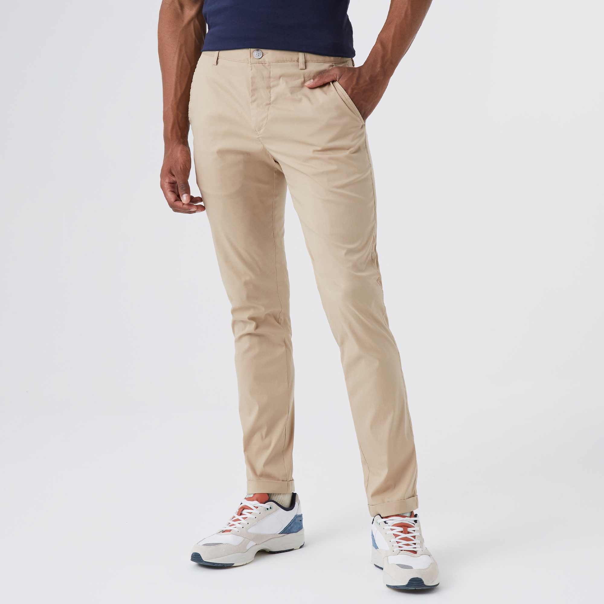 Lacoste Erkek Slim Fit Krem Pantolon